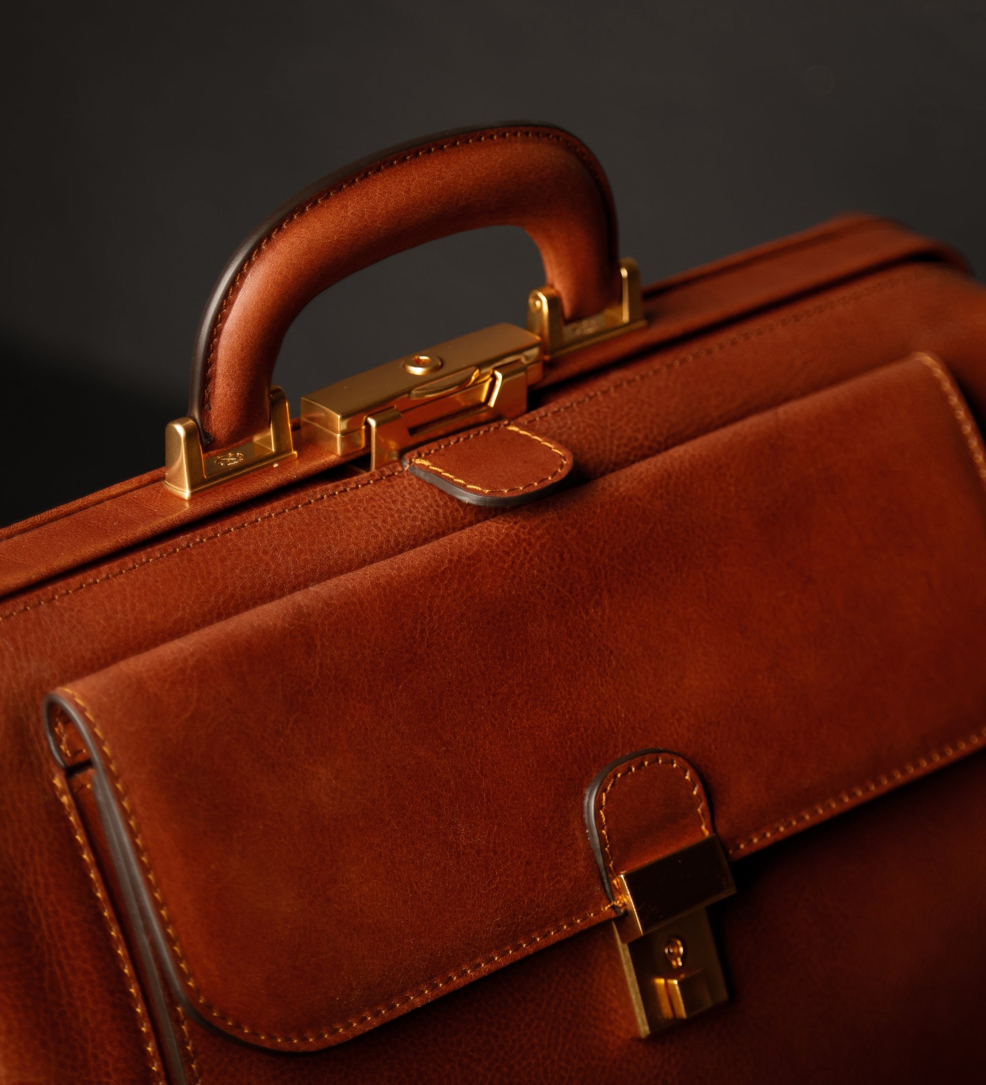 Grote Italiaanse leren dokterstas - Hamlet