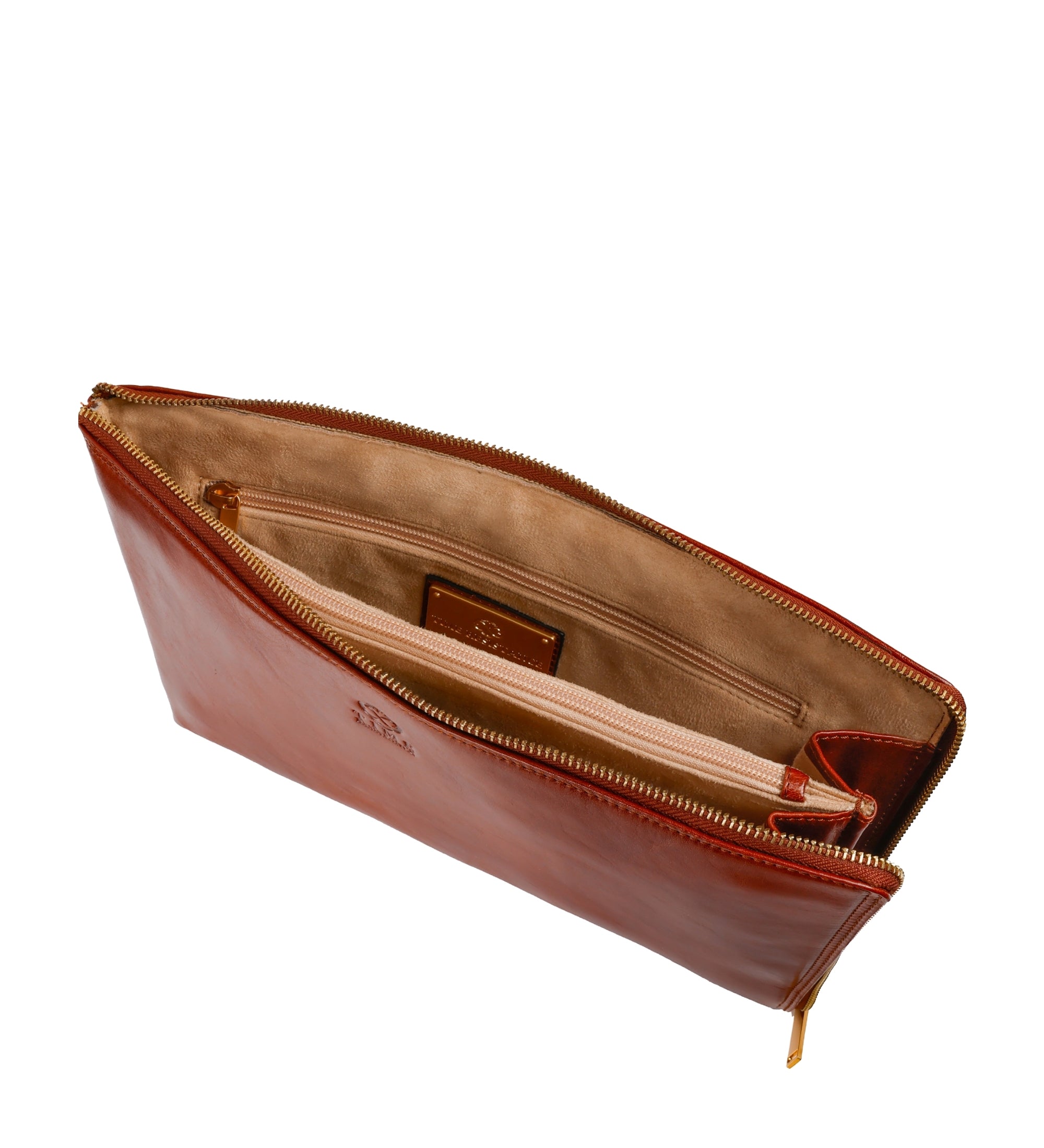 Grote leren clutch compacte handtas voor heren - The Brothers Karamazov