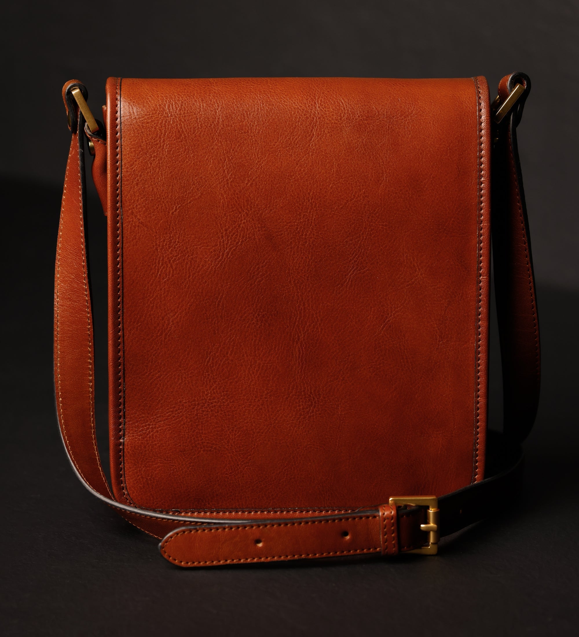 Kleine leren messenger bag - On The Road