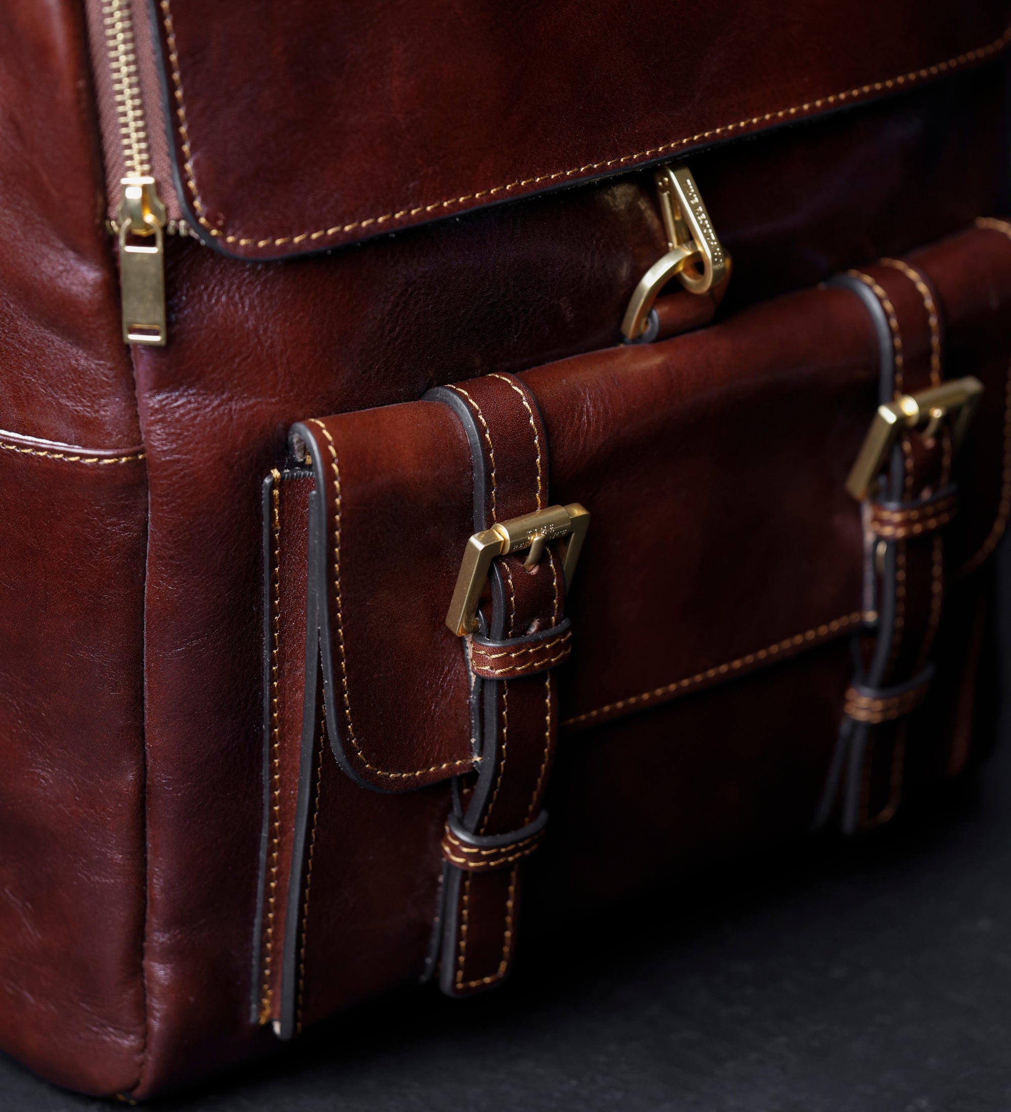 Grote leren rugtas voor dames - The Odyssey