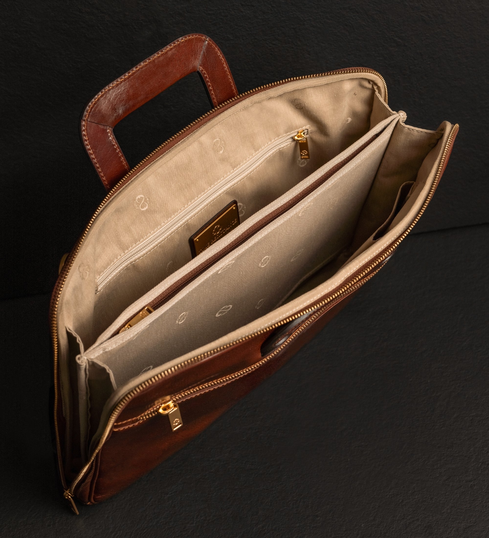 Leren aktetas laptoptas voor dames - Brave New World
