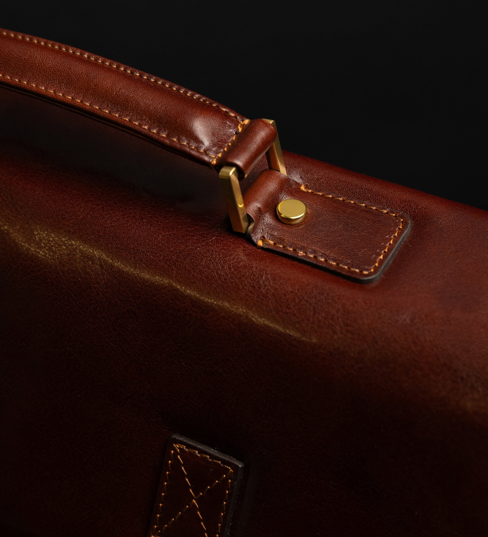 Leren aktetas satchel tas - The Time Machine
