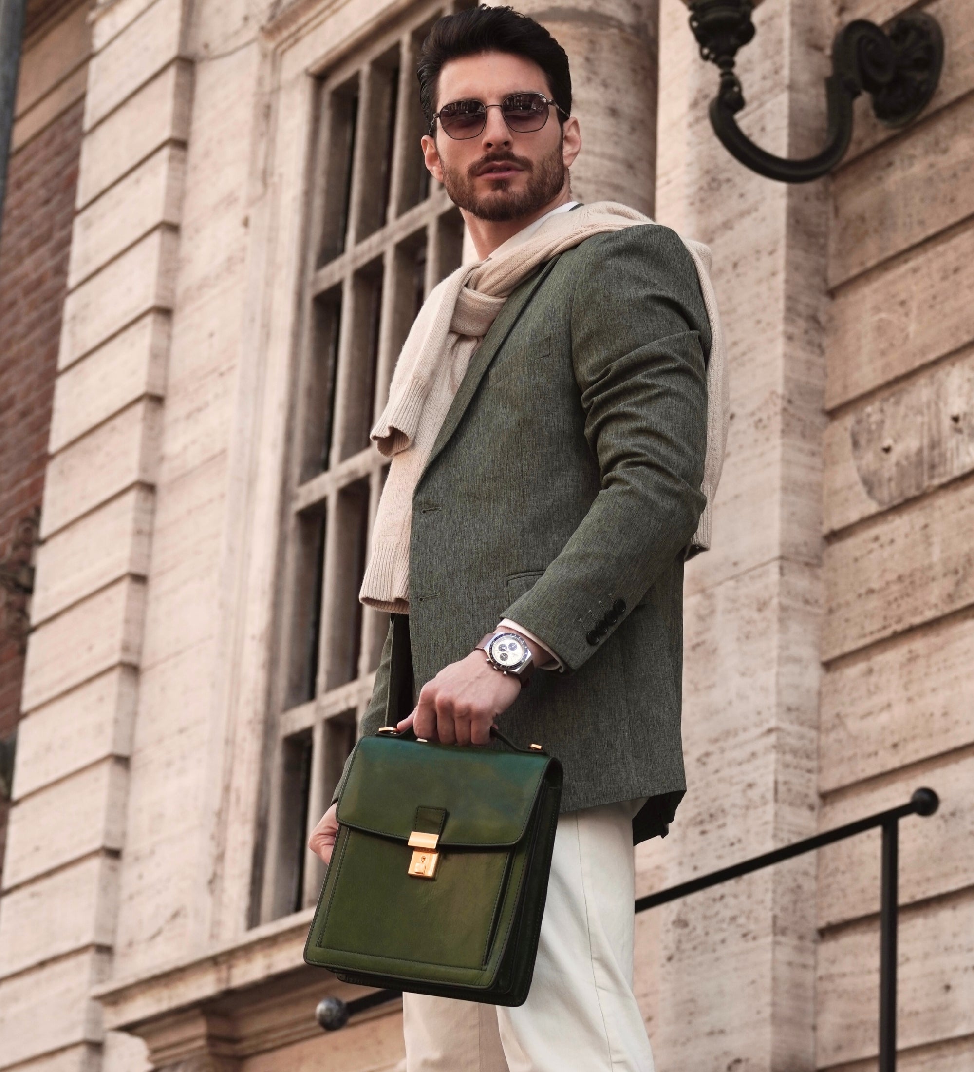 Kleine leren aktetas - Walden