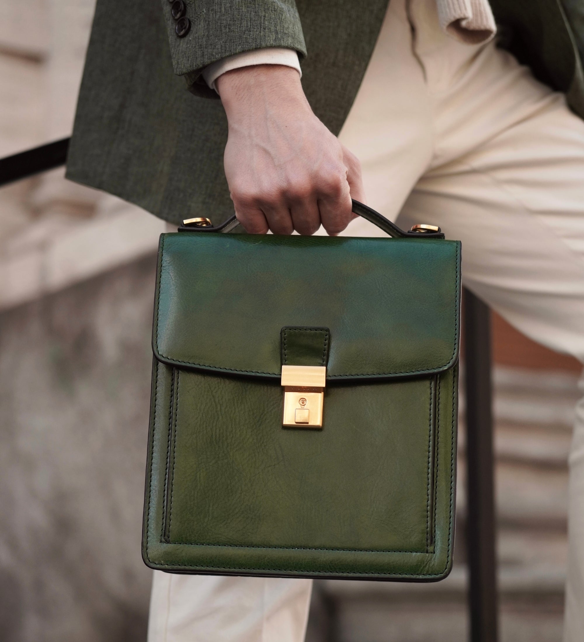 Kleine leren aktetas - Walden