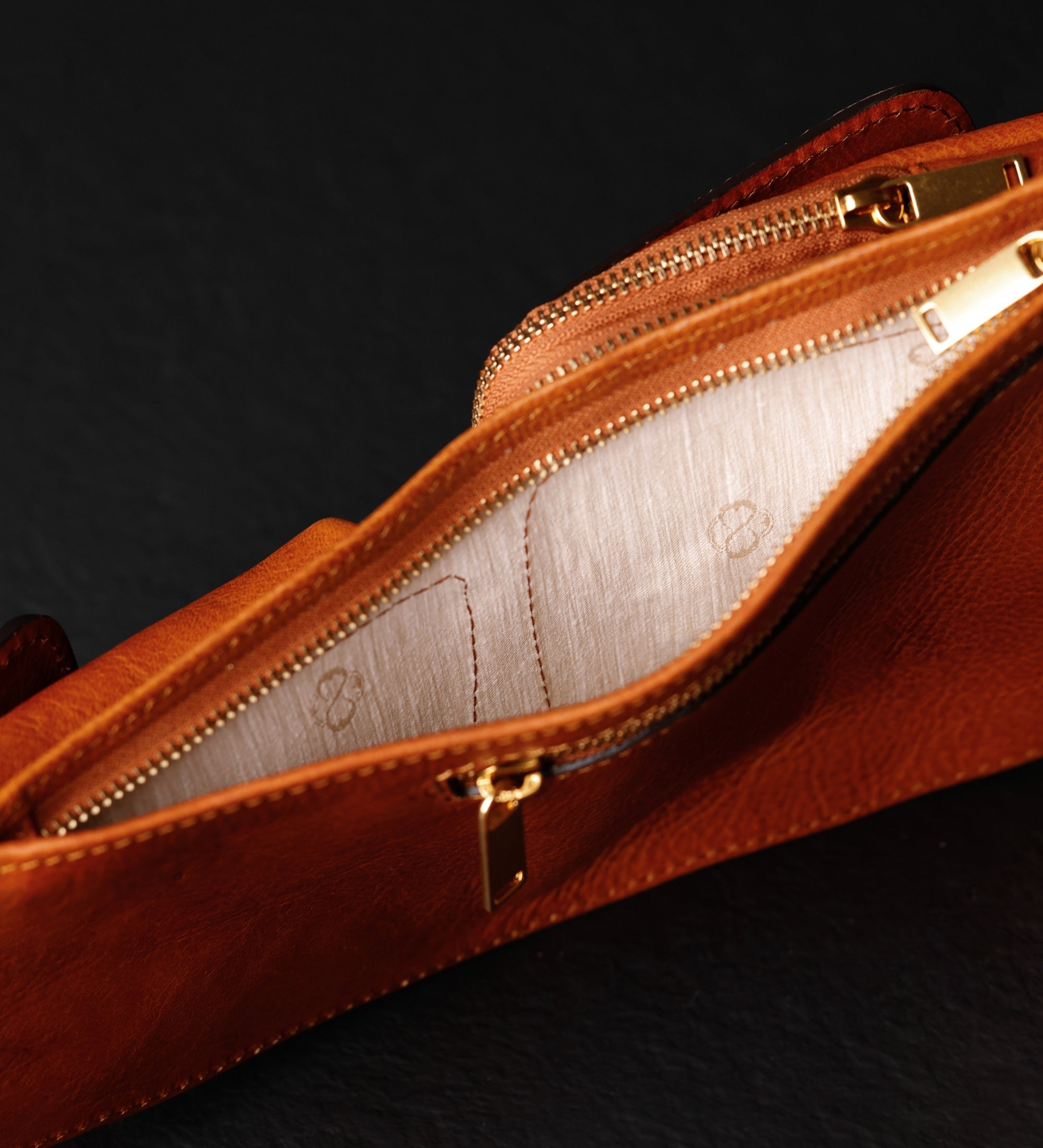 Leren sling bag crossbodytas - The Monk