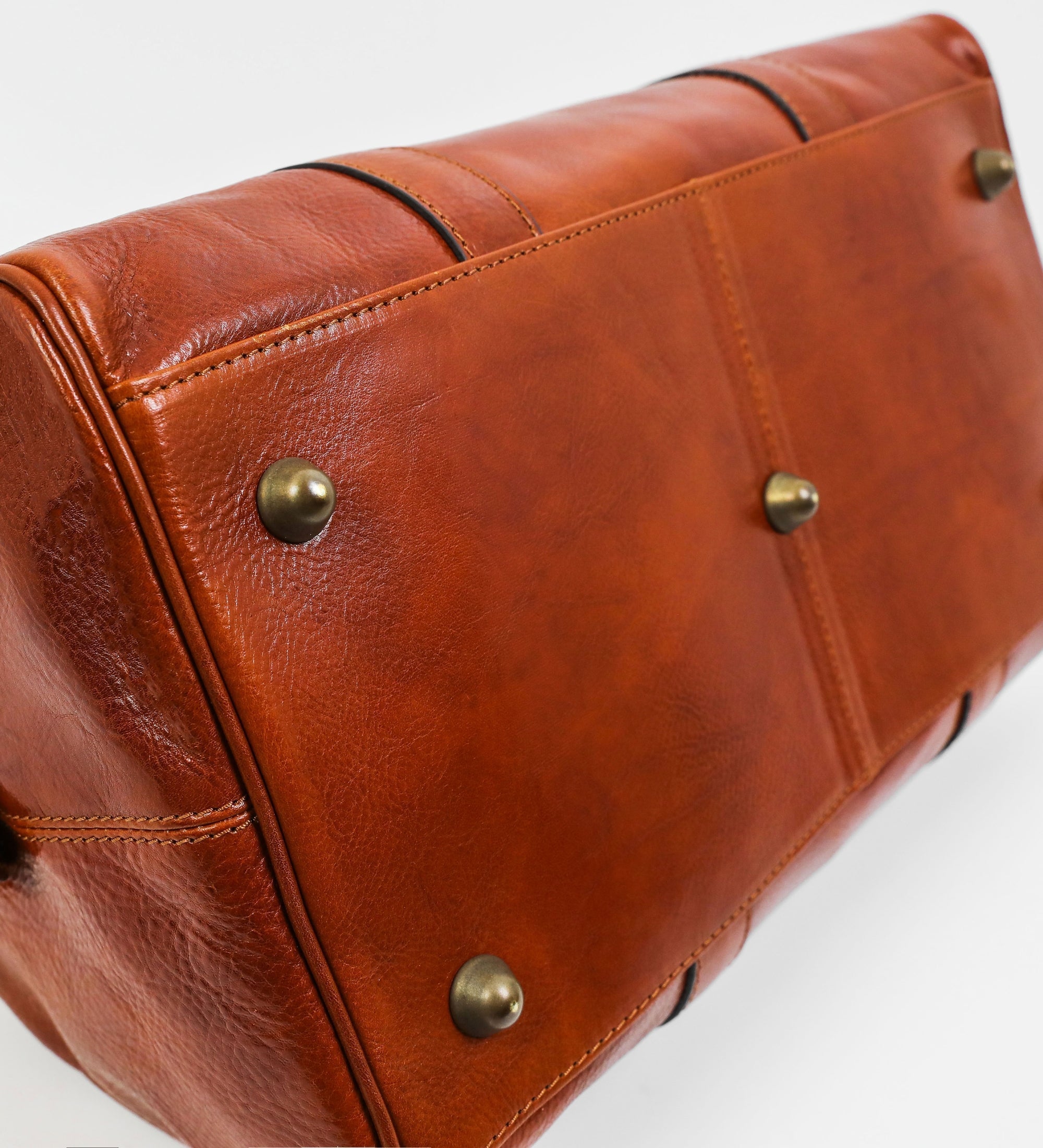 Kleine leren logeertas duffeltas voor dames - The Ambassadors