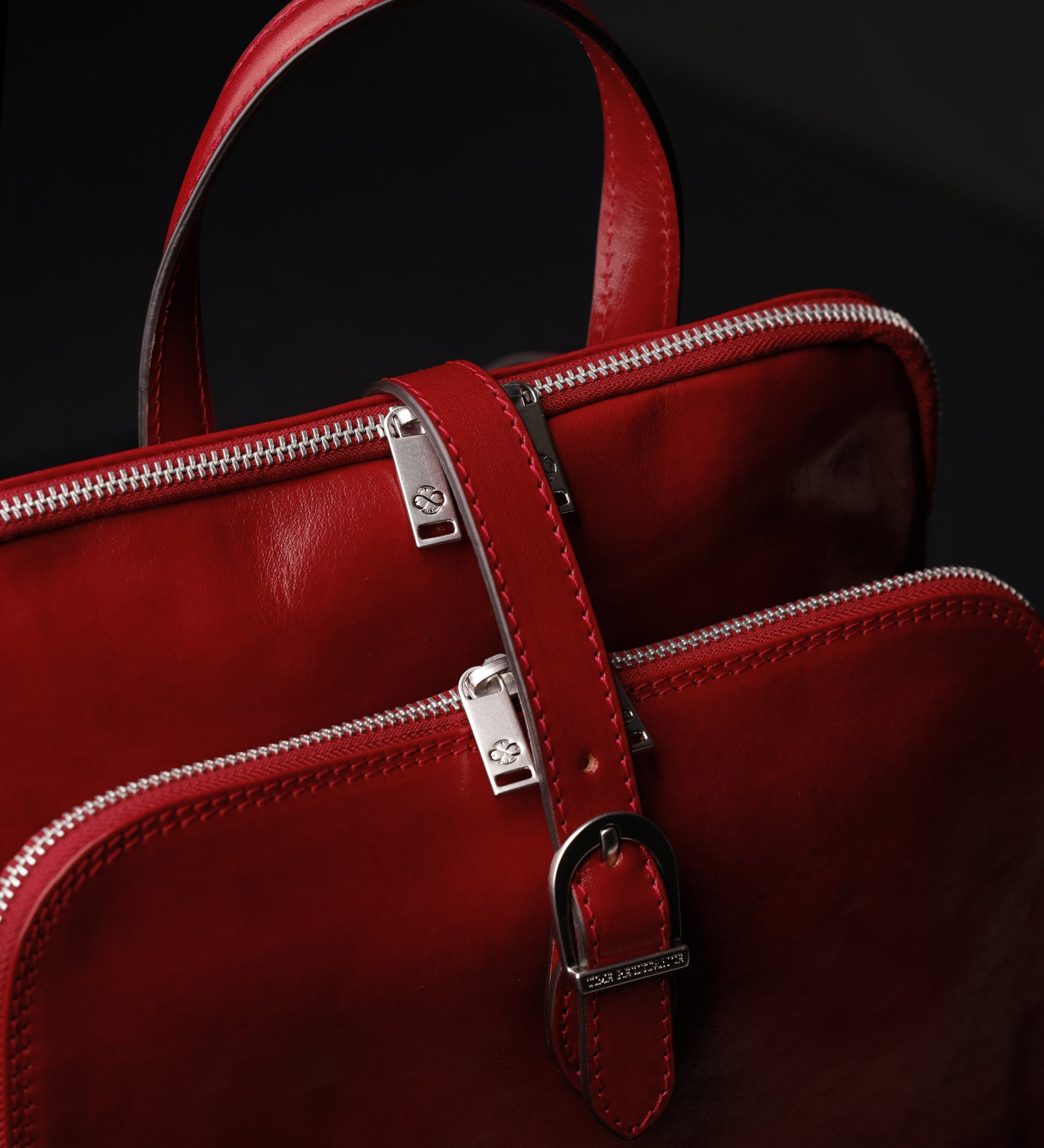 Veelzijdige leren rugtas schoudertas voor dames - Clarissa