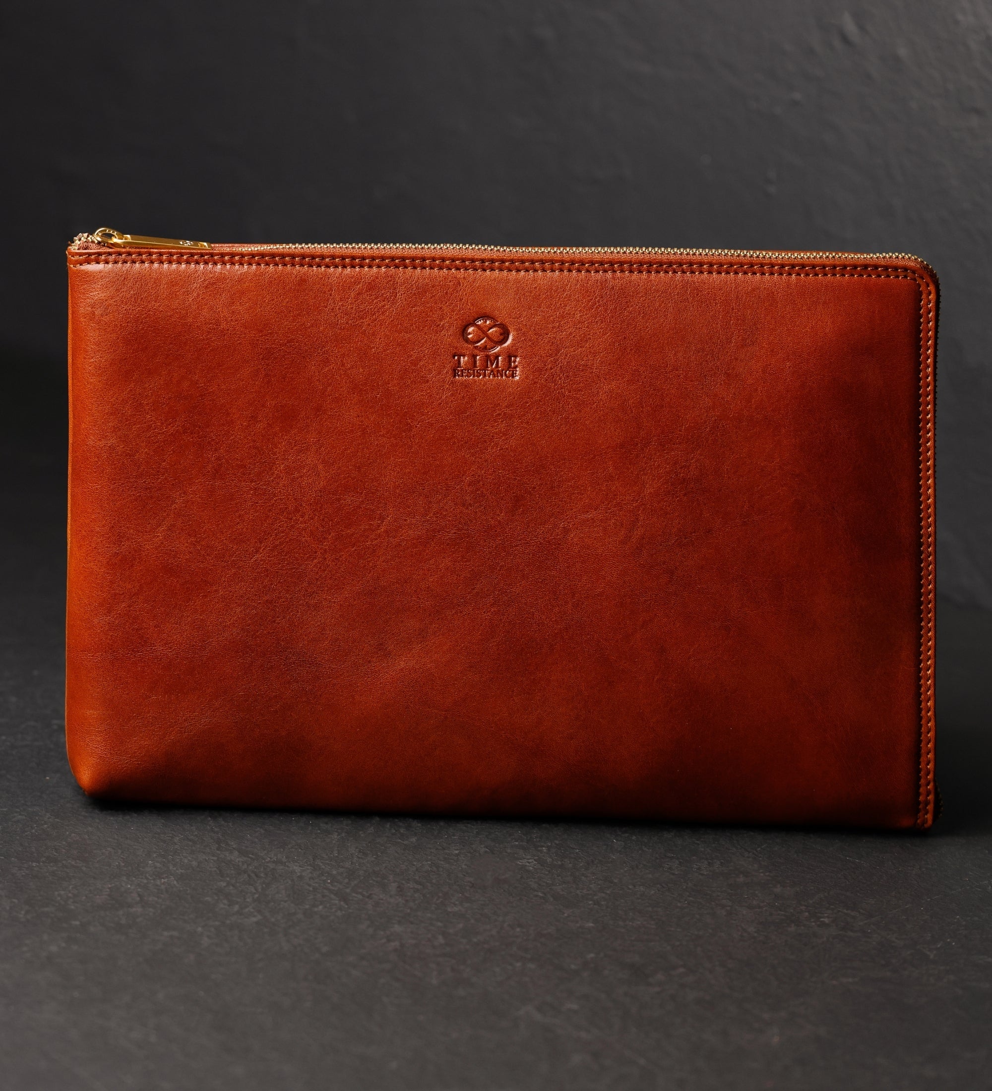 Grote leren clutch compacte handtas voor heren - The Brothers Karamazov