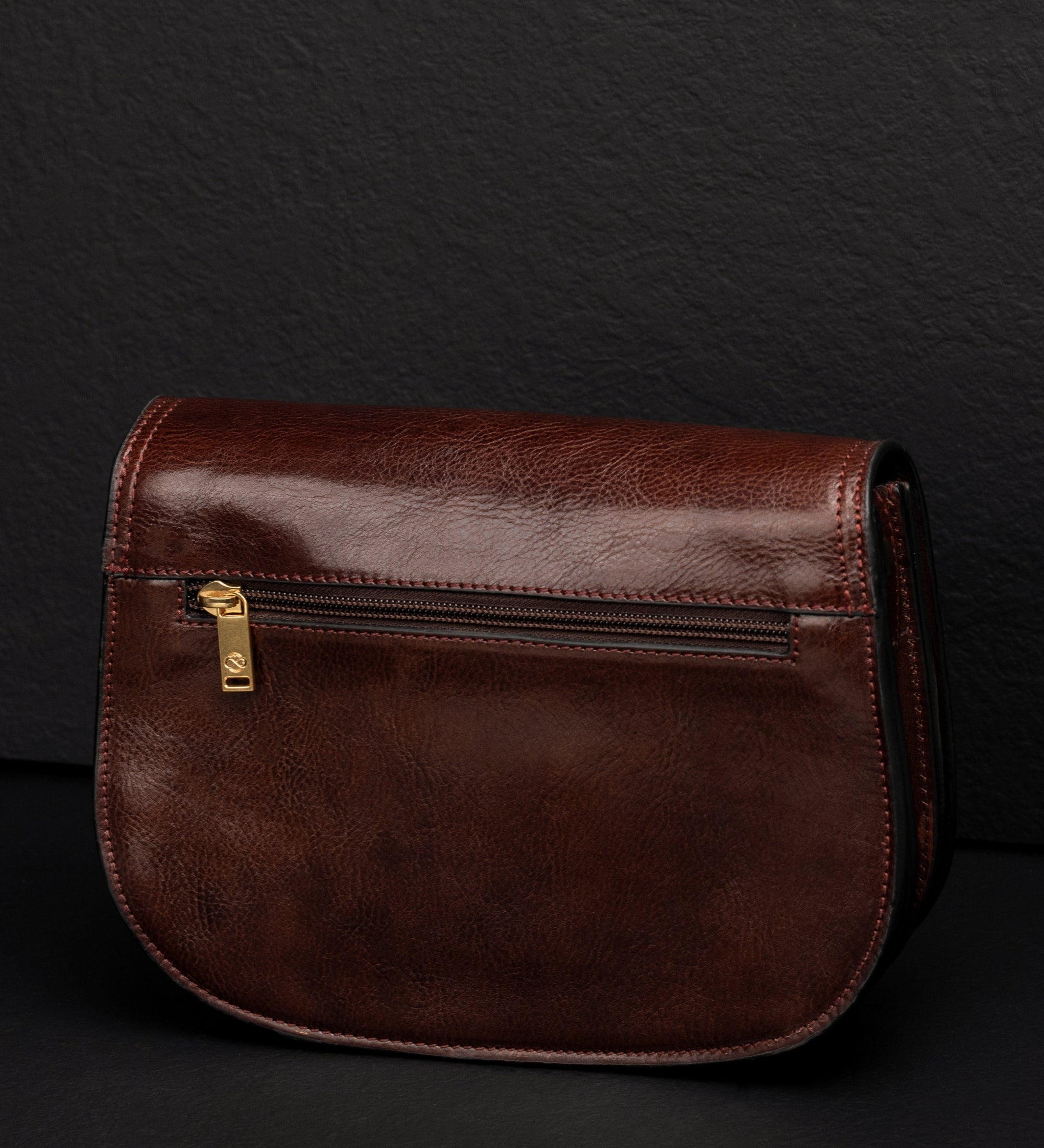 Leren zadeltas crossbodytas voor dames - Moonfleet