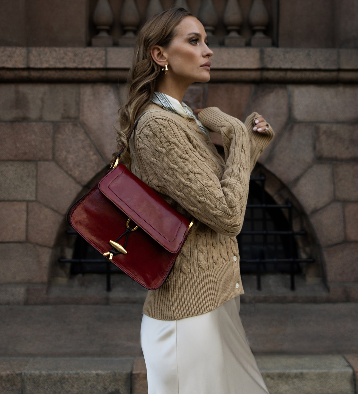 Leren tas met klep voor dames - Possession