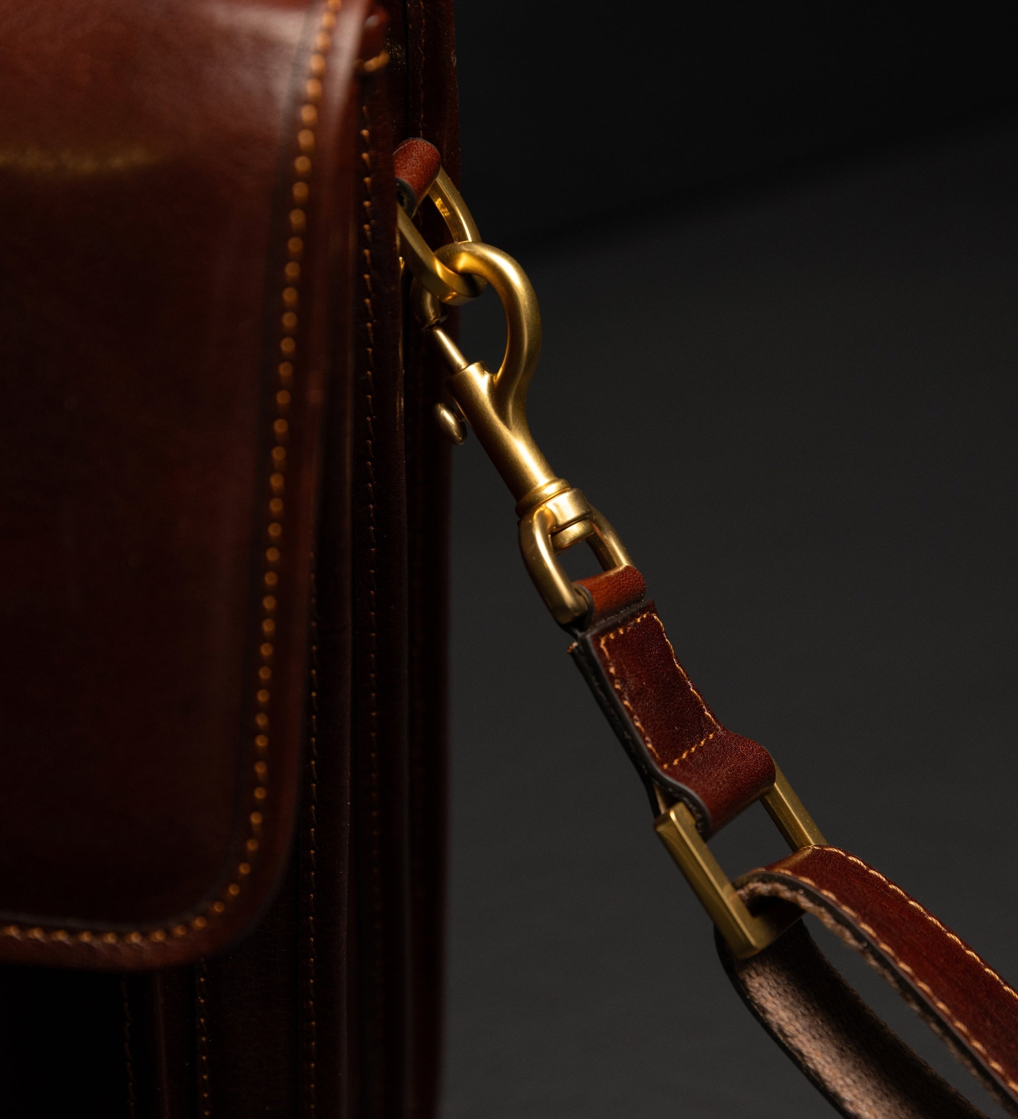 Leren aktetas satchel tas - The Time Machine