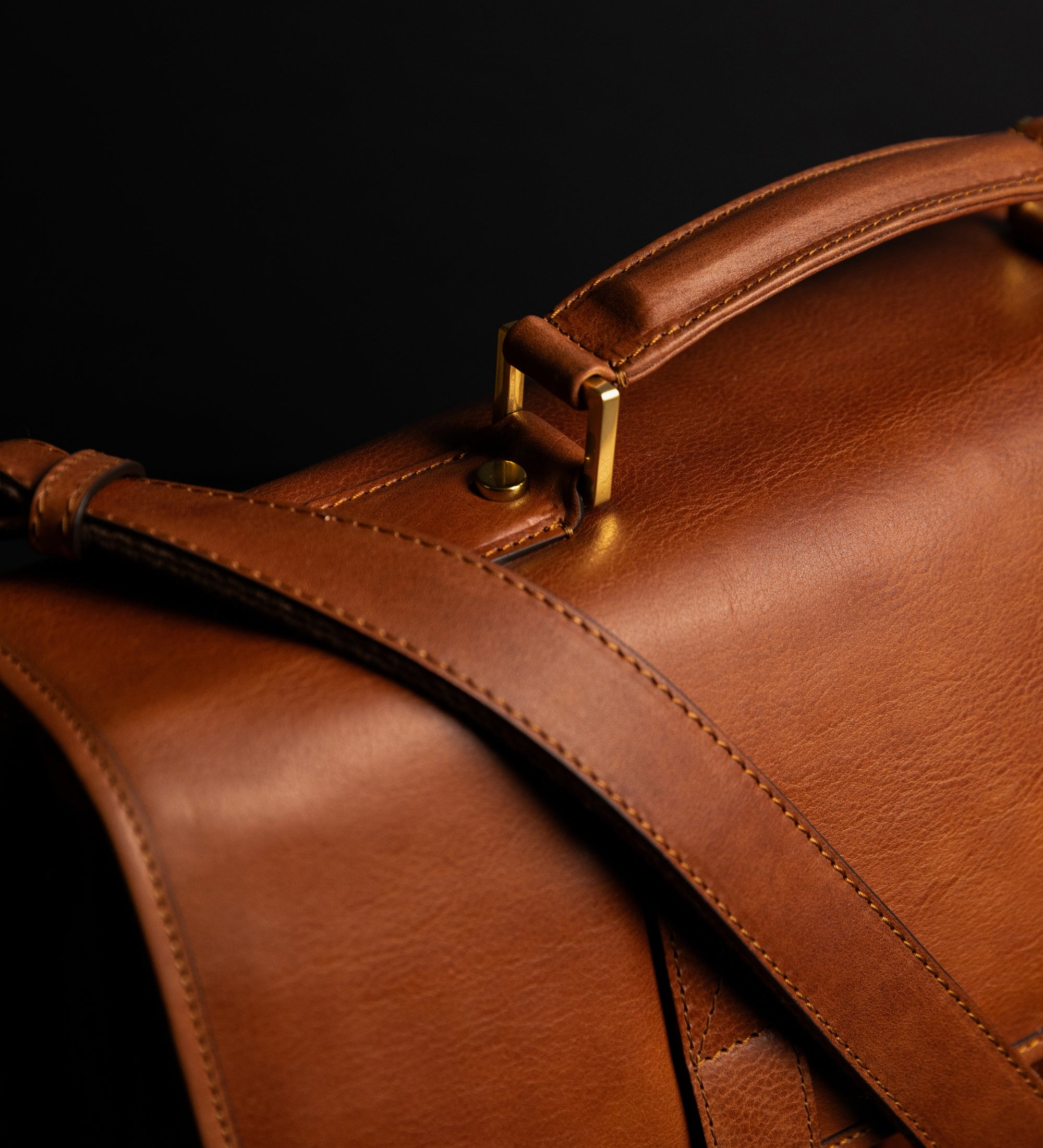 Leren aktetas satchel tas - The Time Machine