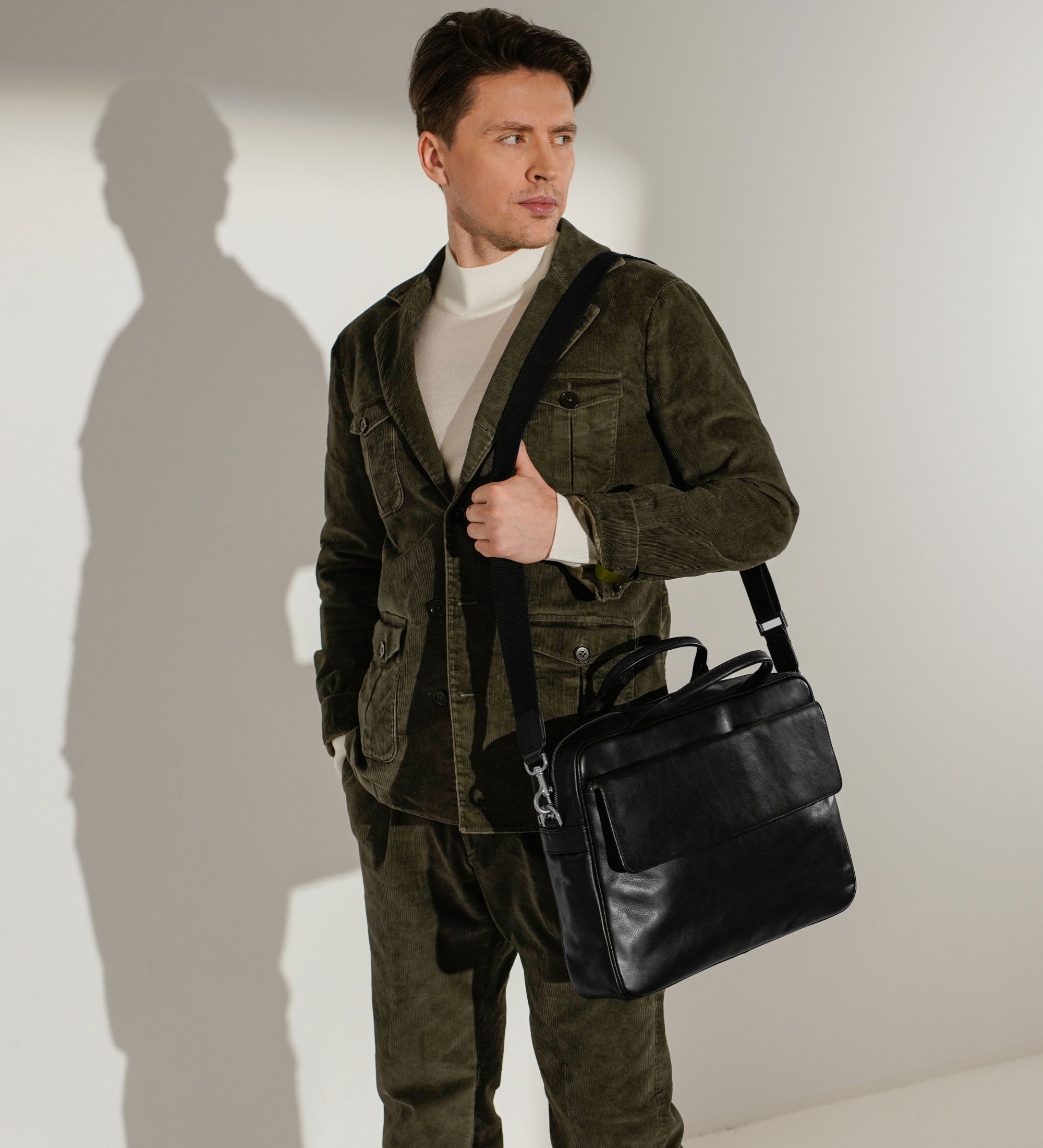 Leren aktetas laptoptas - The Sheltering Sky