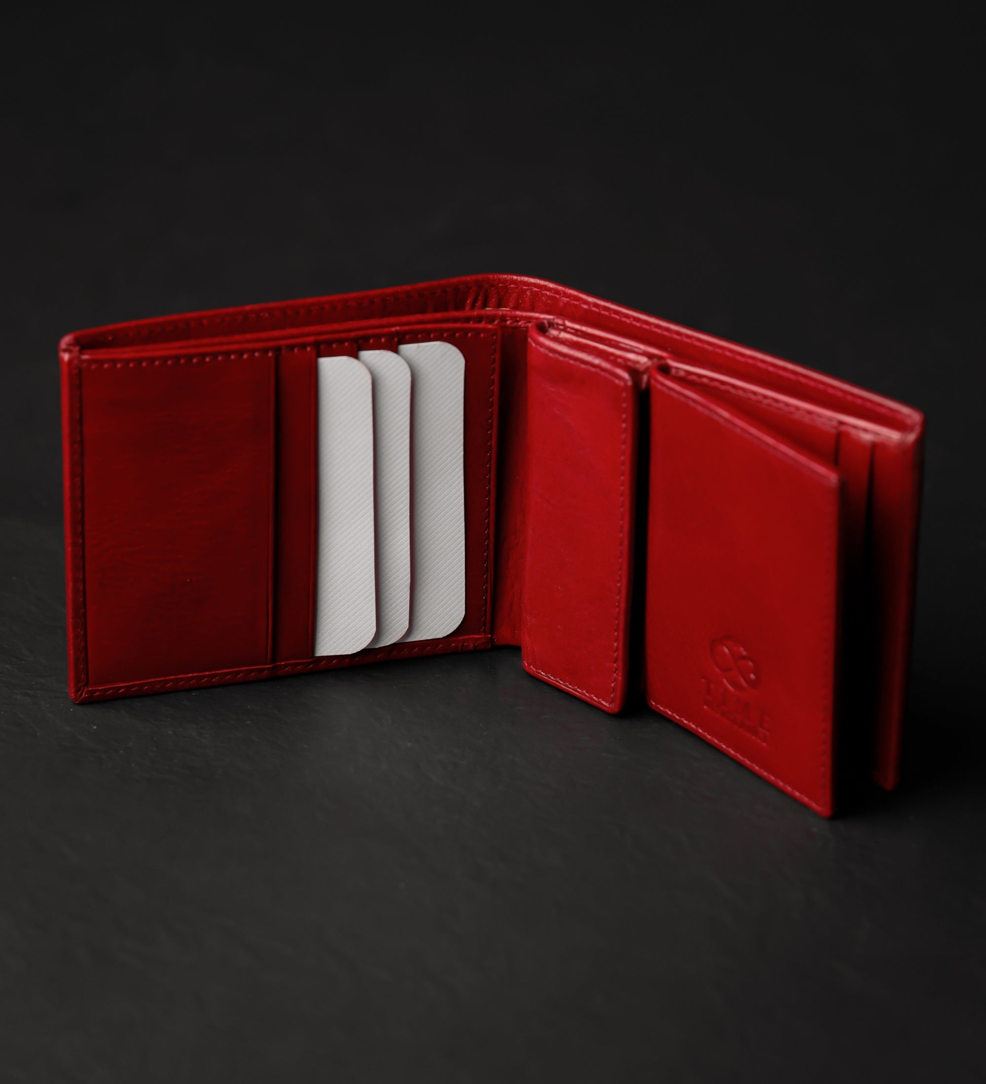 Leren bifold portemonnee - Daniel