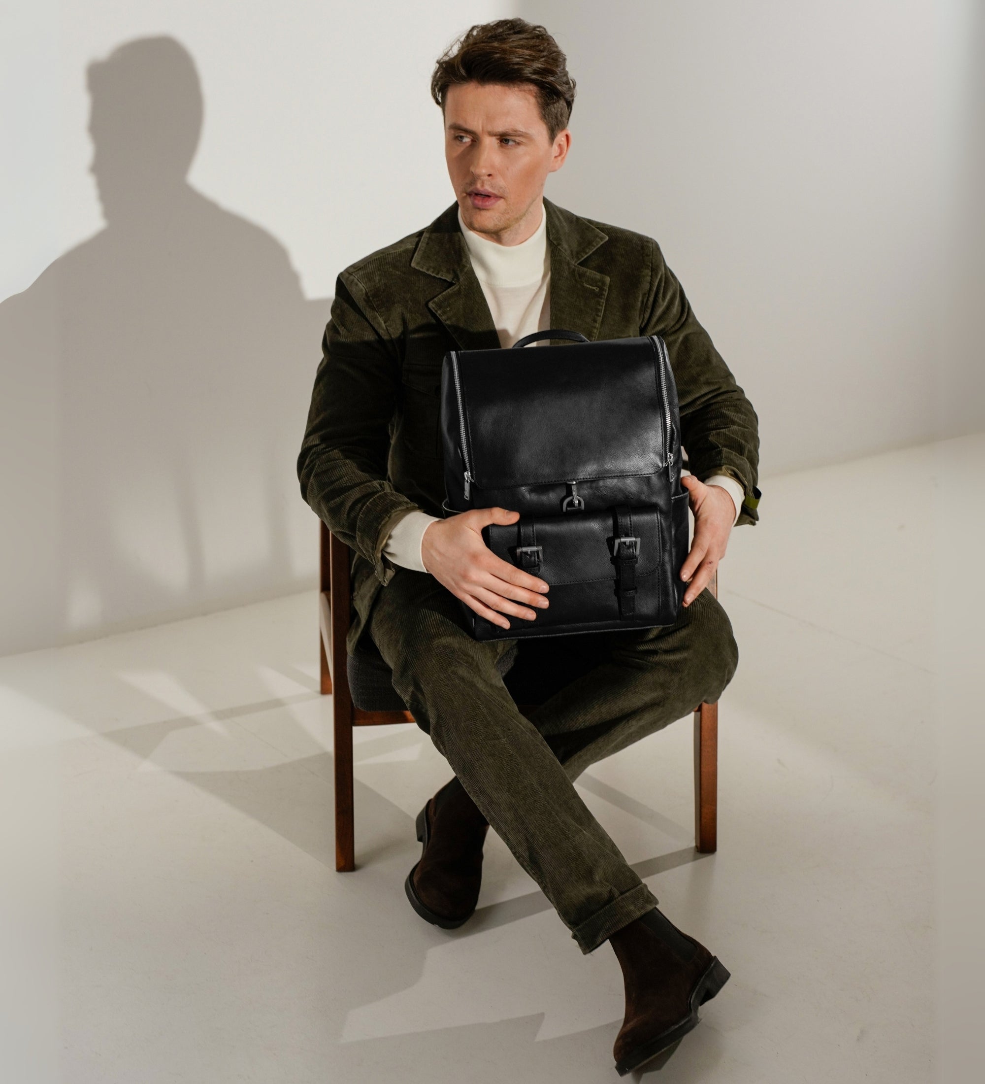 Grote leren rugtas - The Odyssey