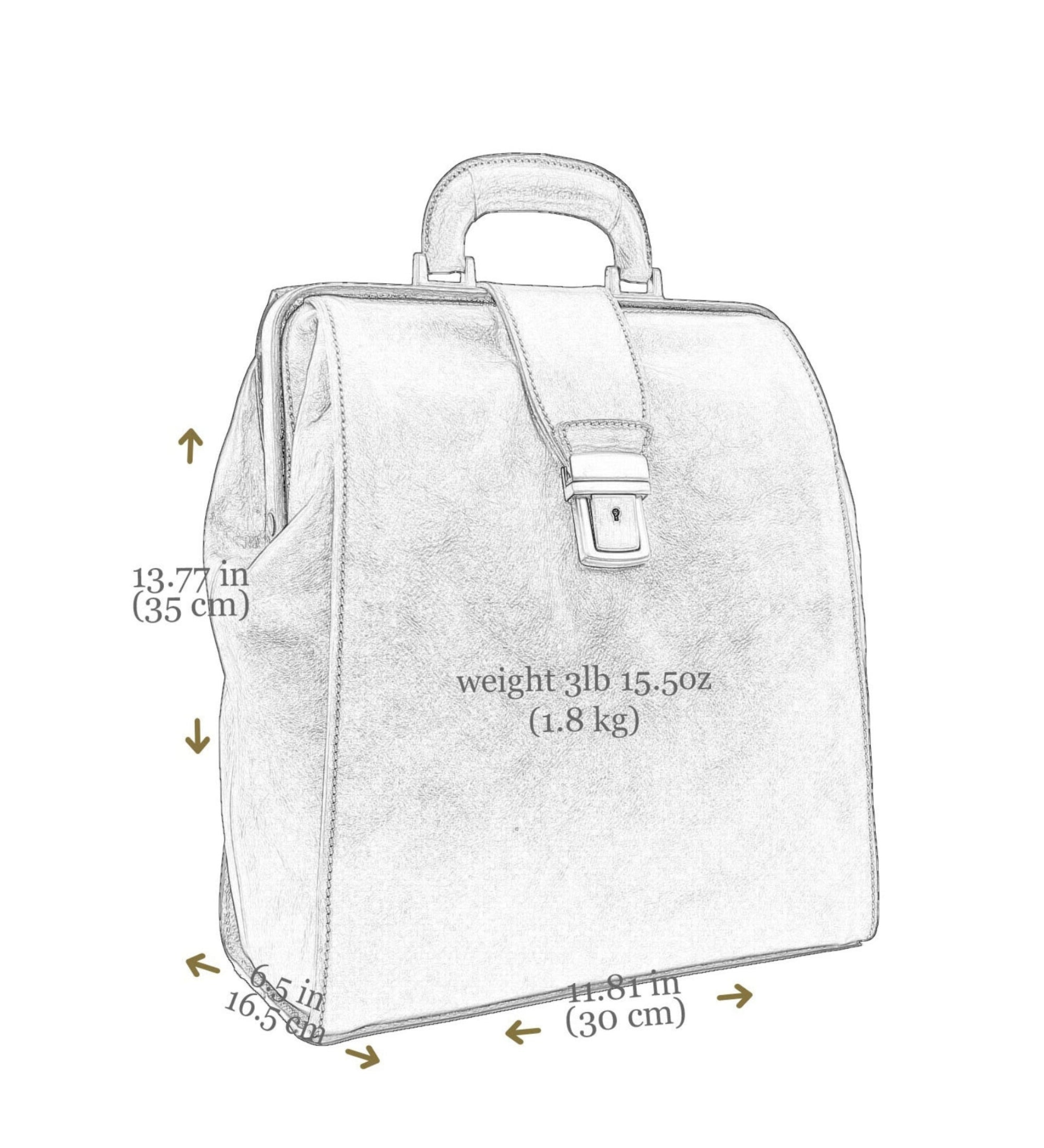 Leren rugtas - A Brief Story of Time