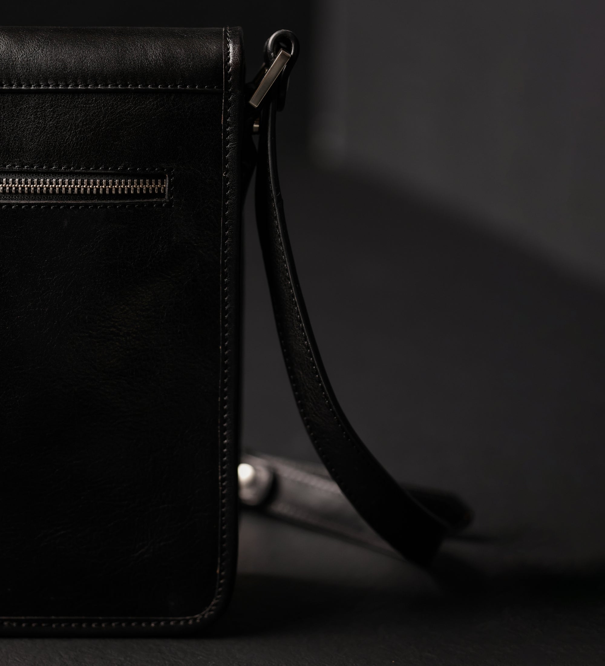 Kleine leren messenger bag - On The Road