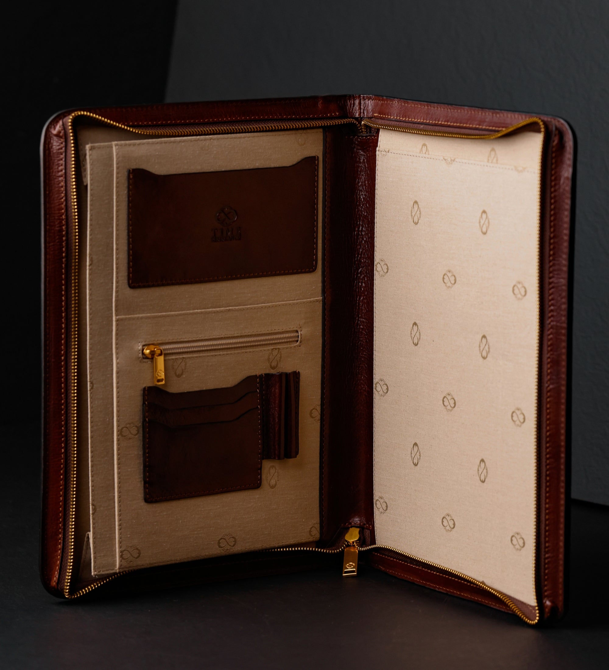 Leren A4 documentenmap organizer - Candide