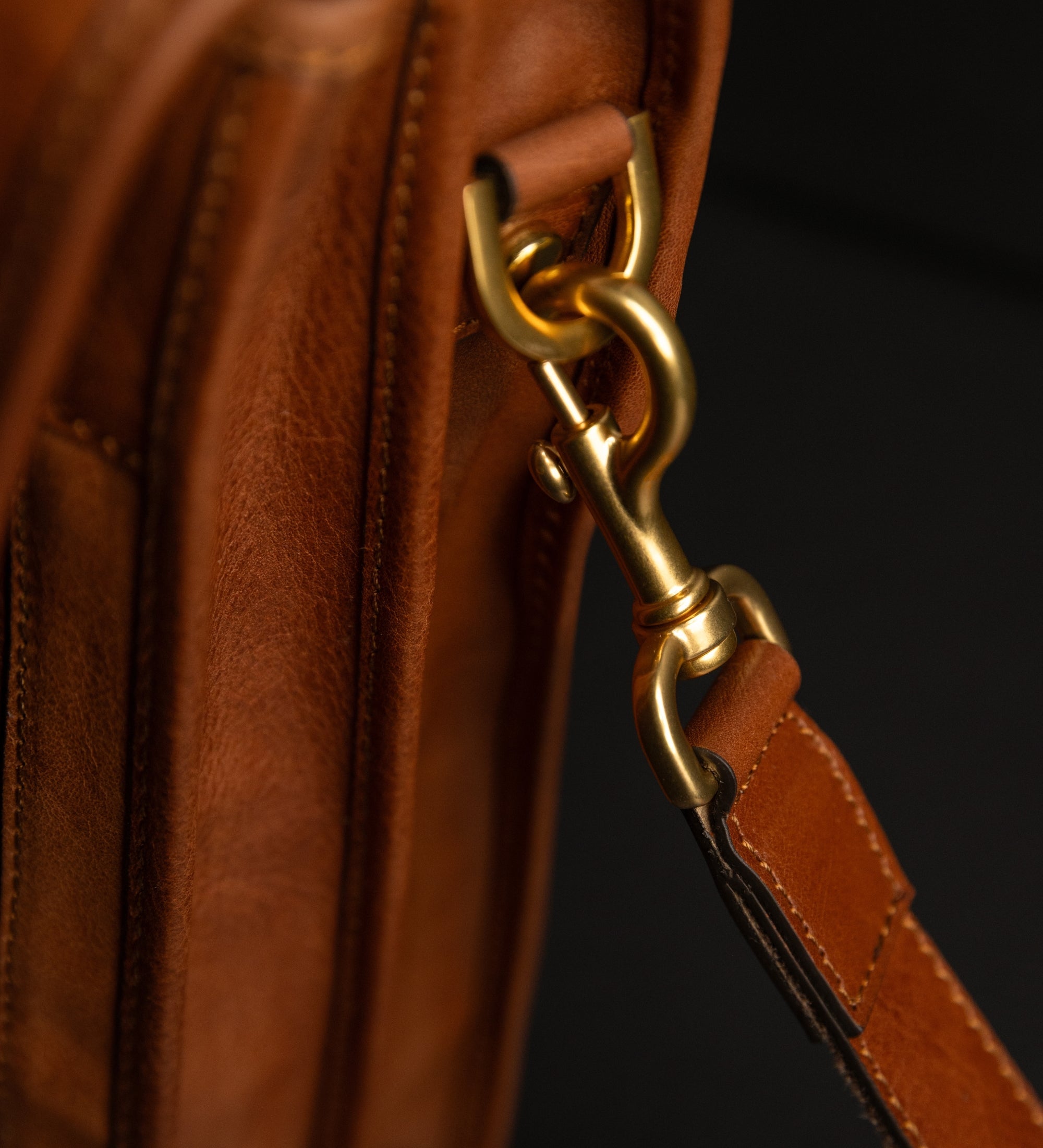 Leren aktetas satchel tas - The Time Machine
