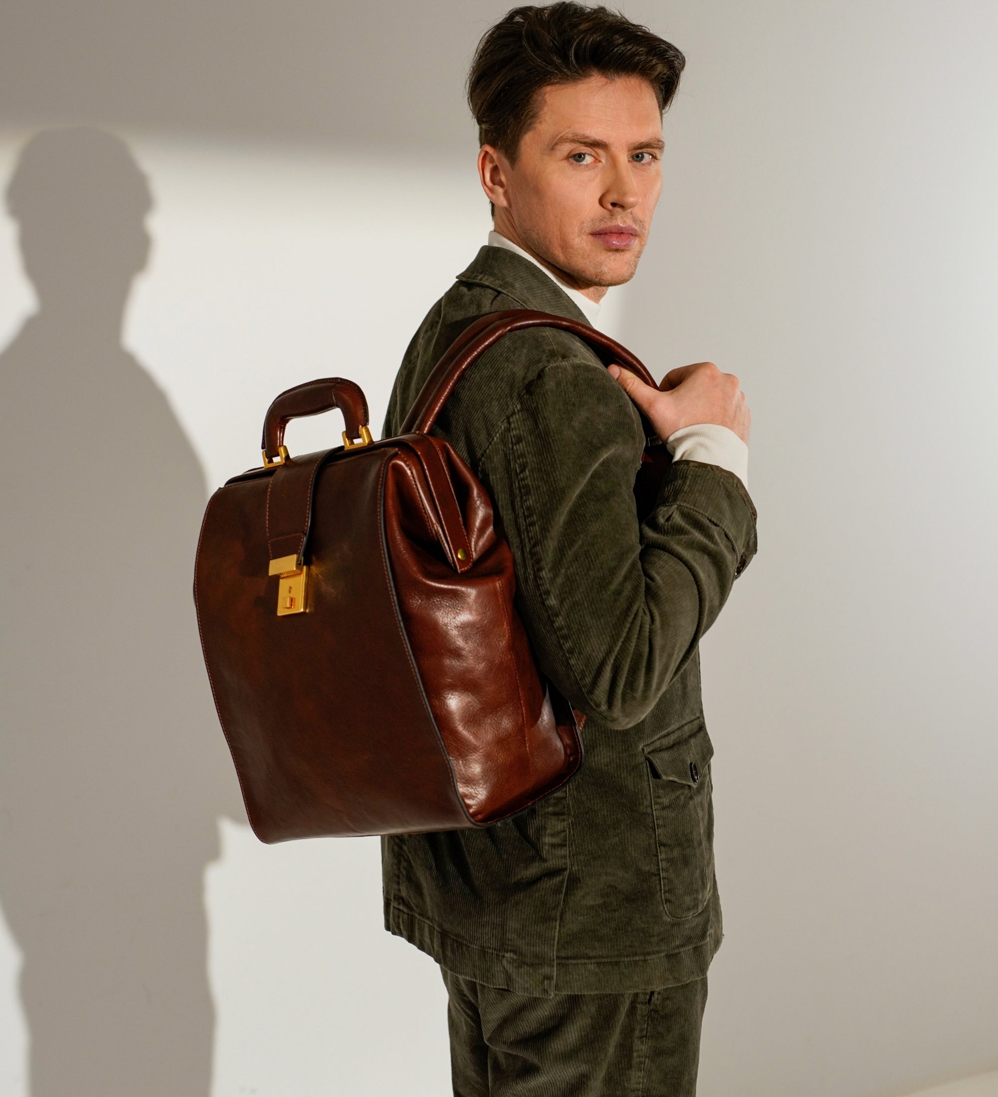 Leren rugtas - A Brief Story of Time