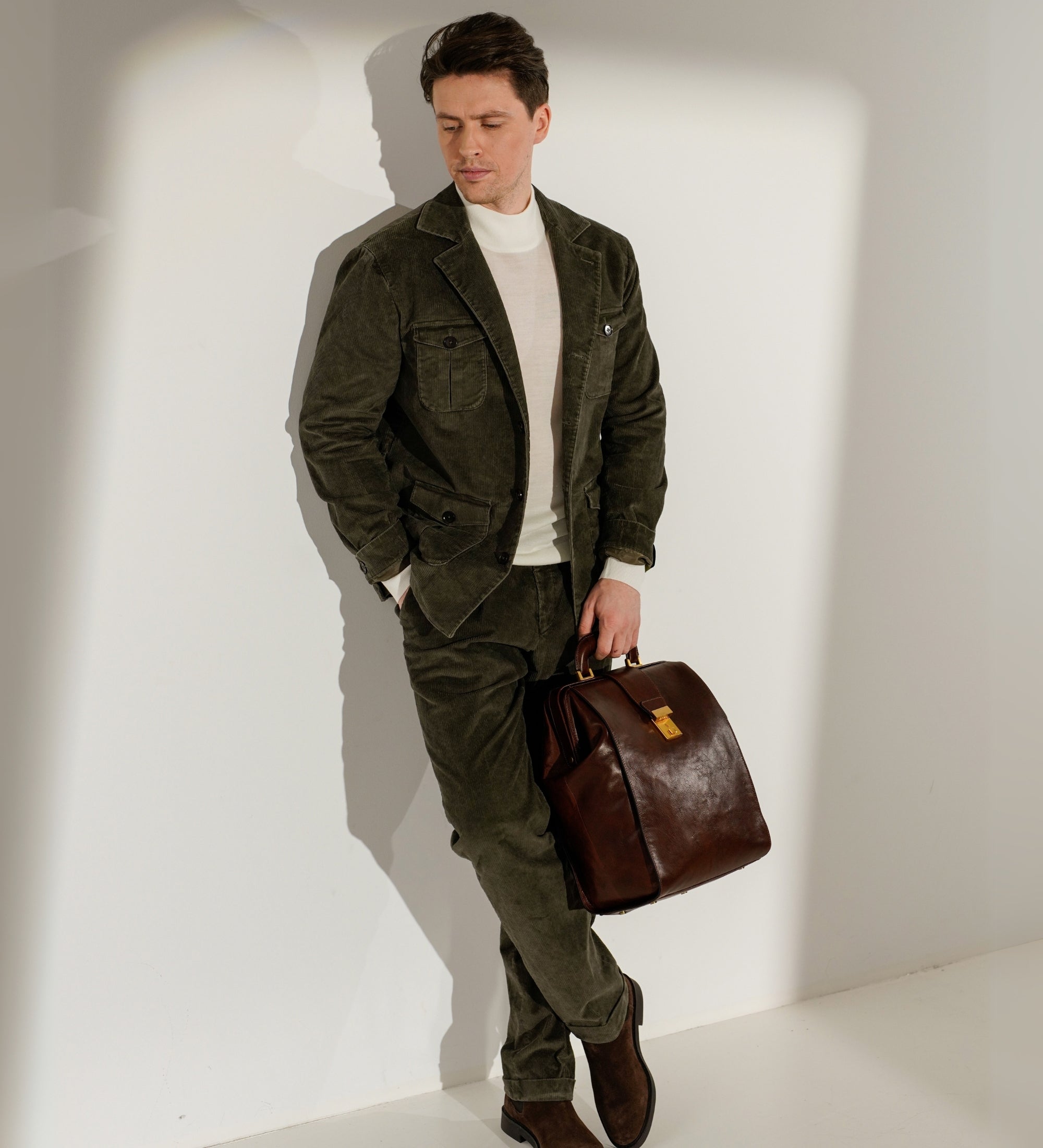 Leren rugtas - A Brief Story of Time