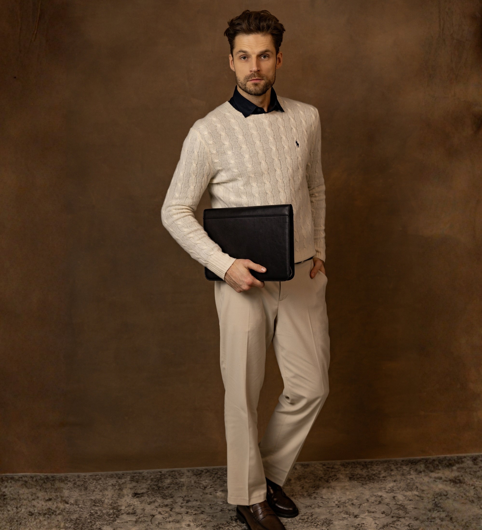 Leren A4 documentenmap organizer - Candide