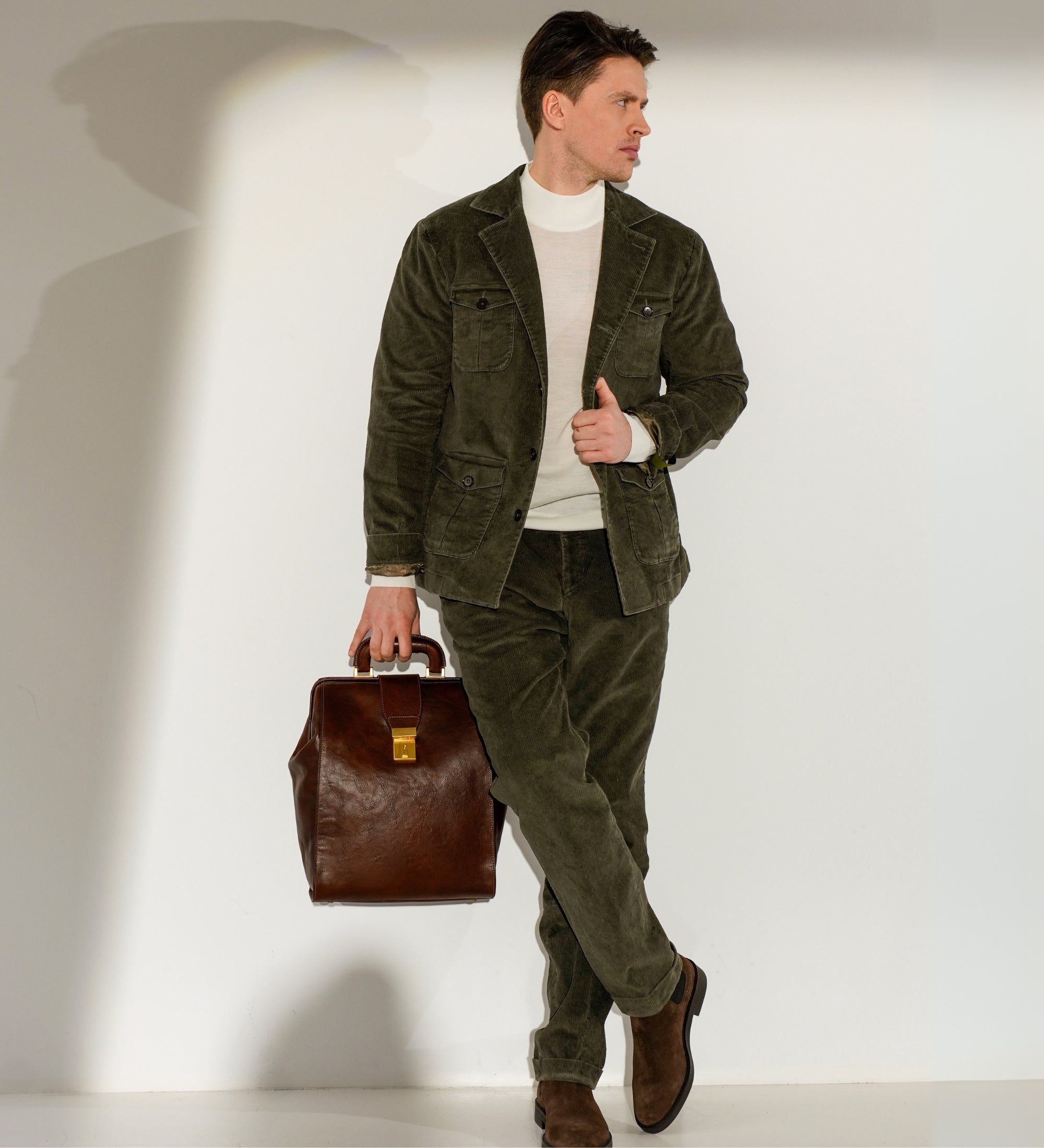 Leren rugtas - A Brief Story of Time