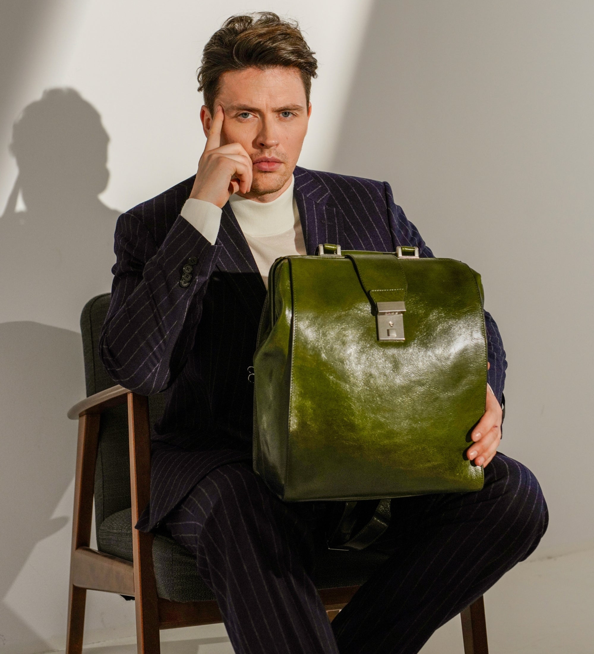 Leren rugtas - A Brief Story of Time