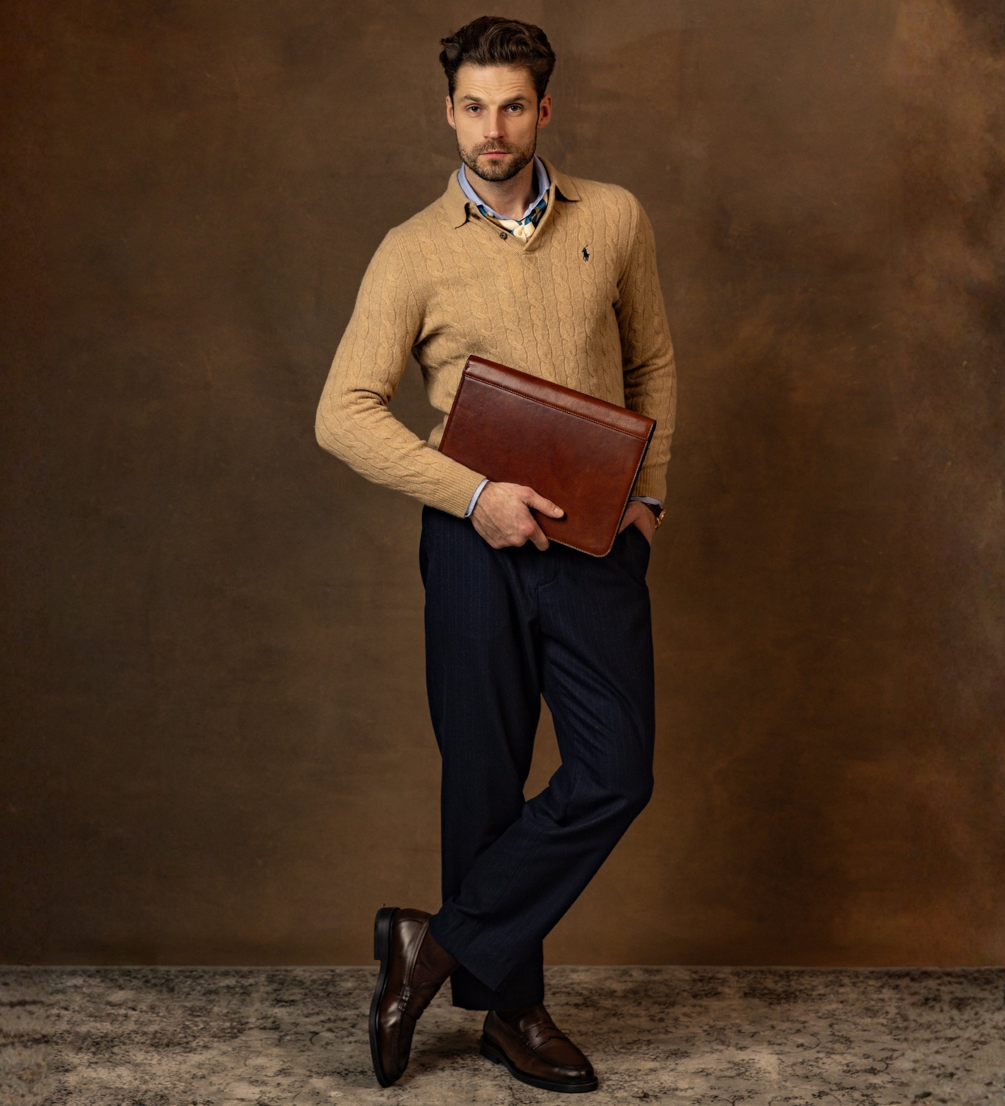 Leren A4 documentenmap organizer - Candide