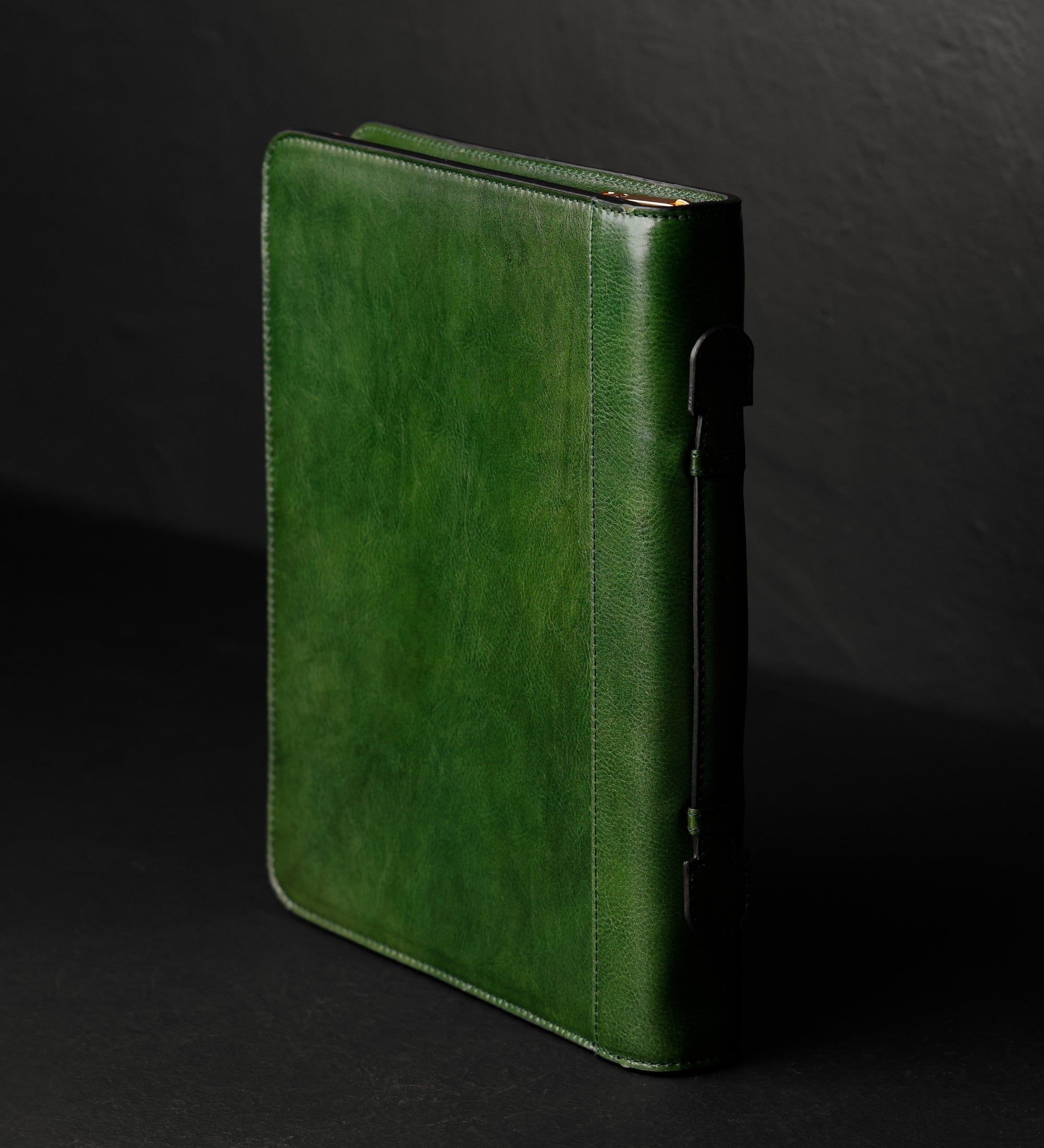 Leren schrijfmap ringband - Joy in the Morning