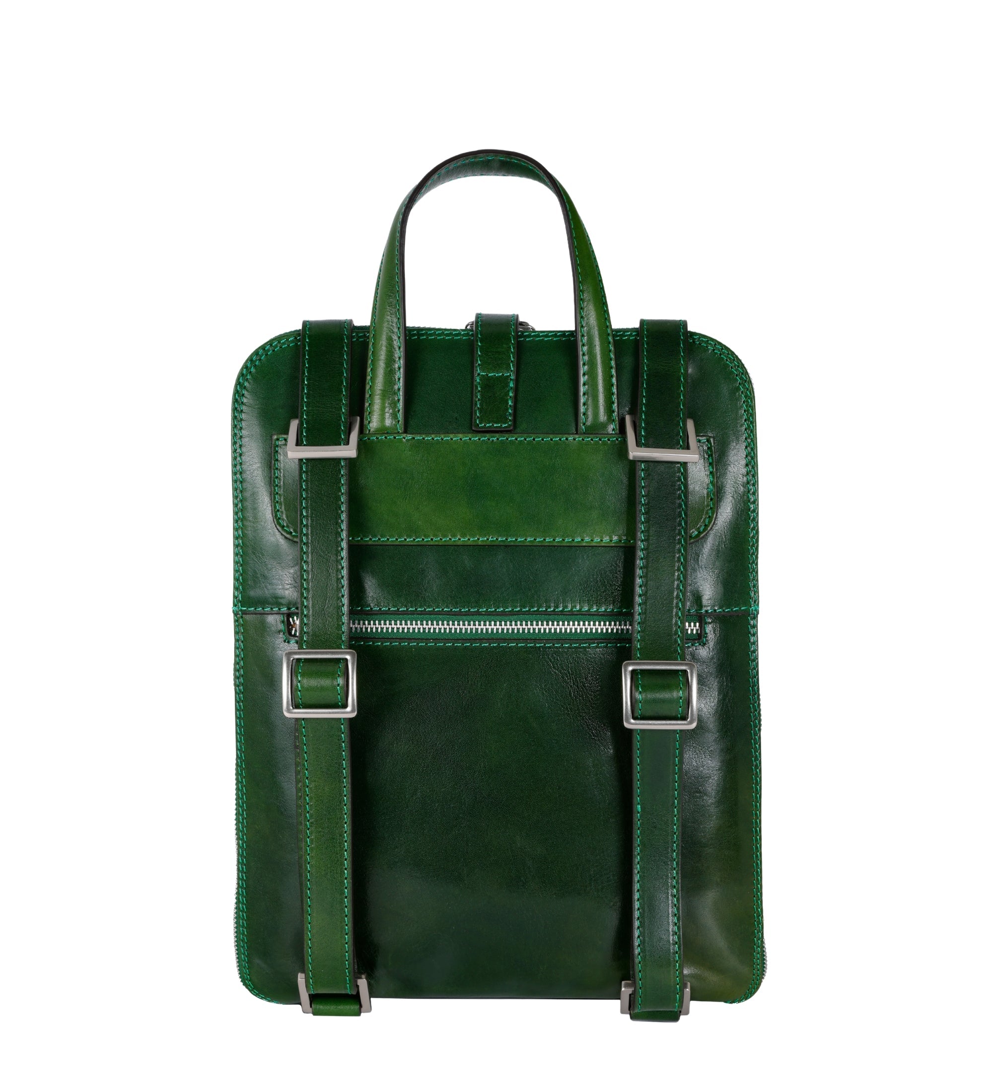 Veelzijdige leren rugtas schoudertas voor dames - Clarissa