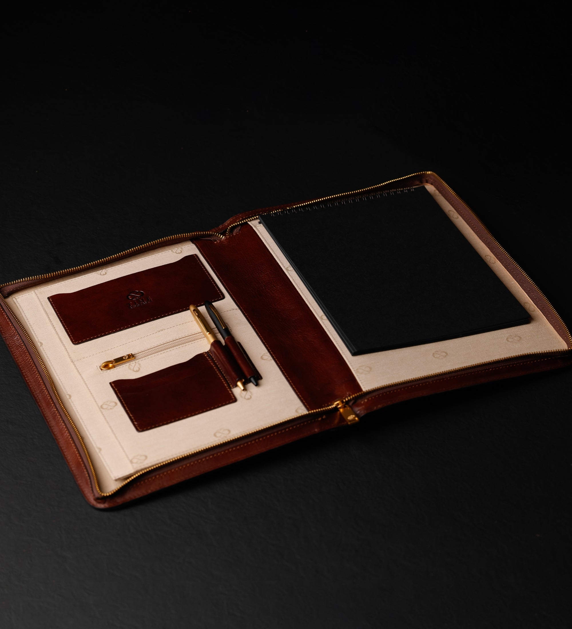 Leren A4 documentenmap organizer - Candide