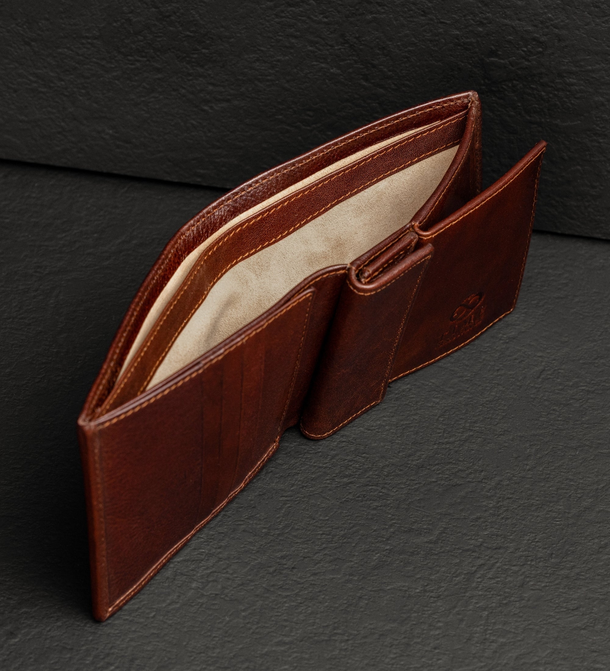 Leren bifold portemonnee - Daniel