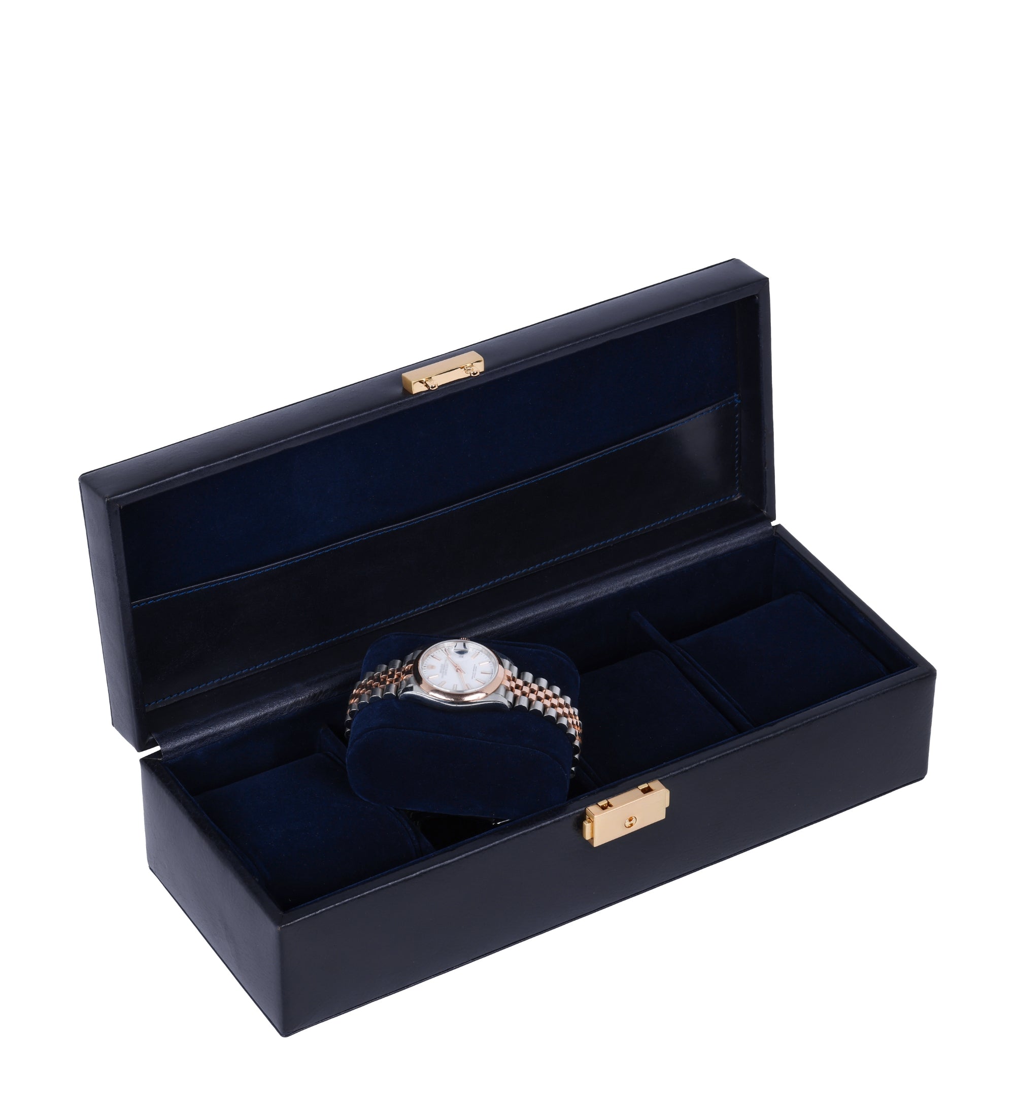 Leren horlogekistje, horloge opbergdoos - Herzog