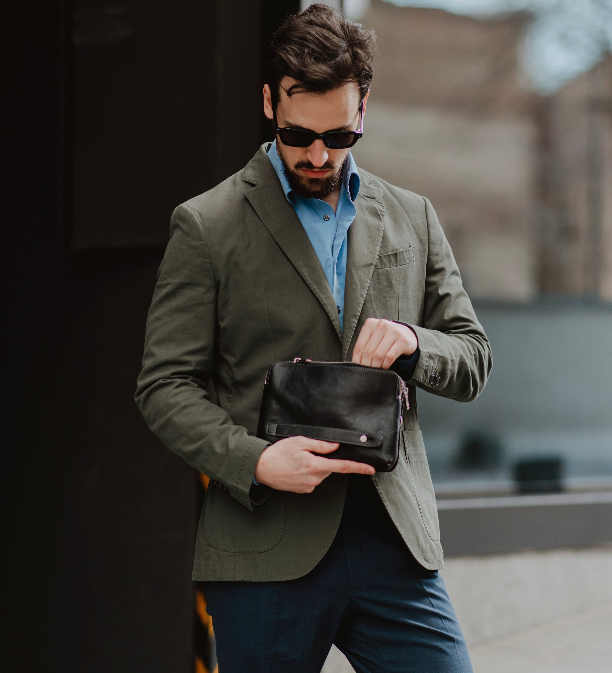 Leren clutch - Ulysses