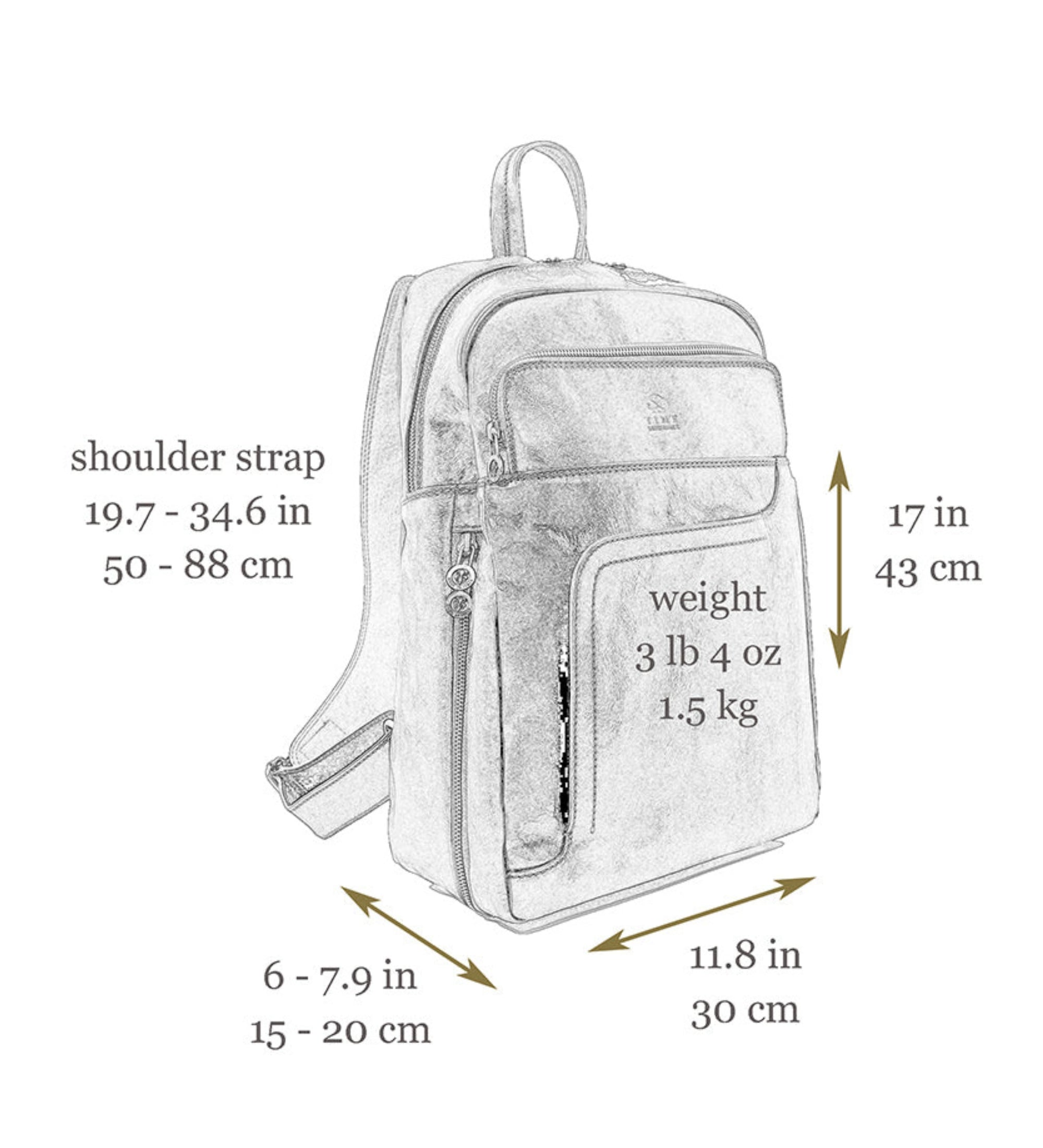 Leren reistas rugtas voor dames - L.A. Confidential