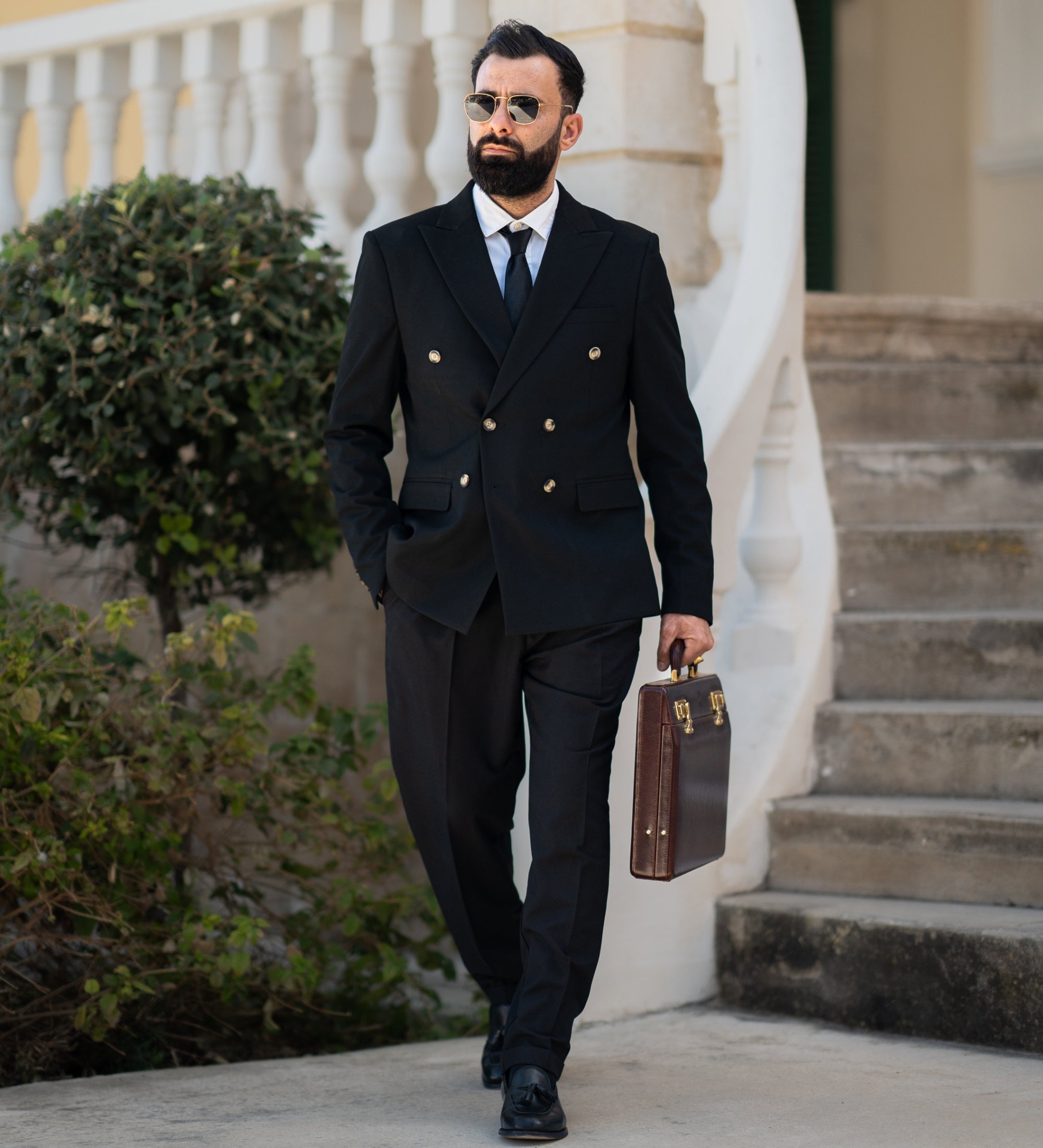 Leren attachékoffer aktetas - Vendetta