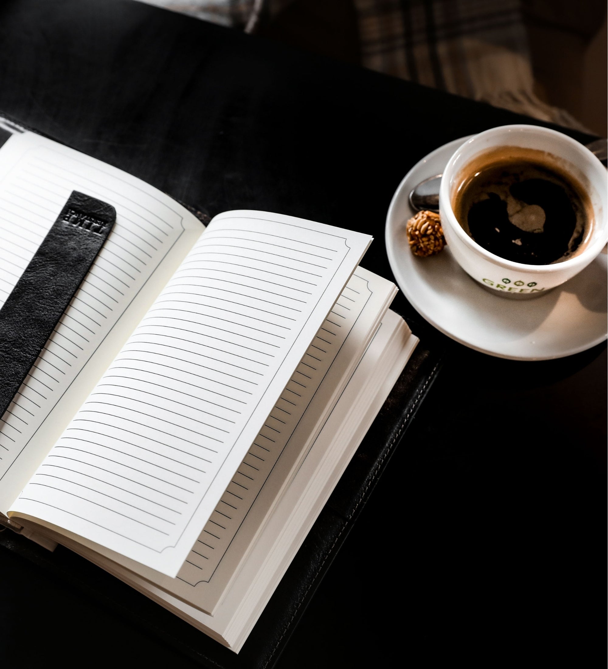 Leren notitieboek met navulbaar A5 notitieblok - The Diary of a Nobody