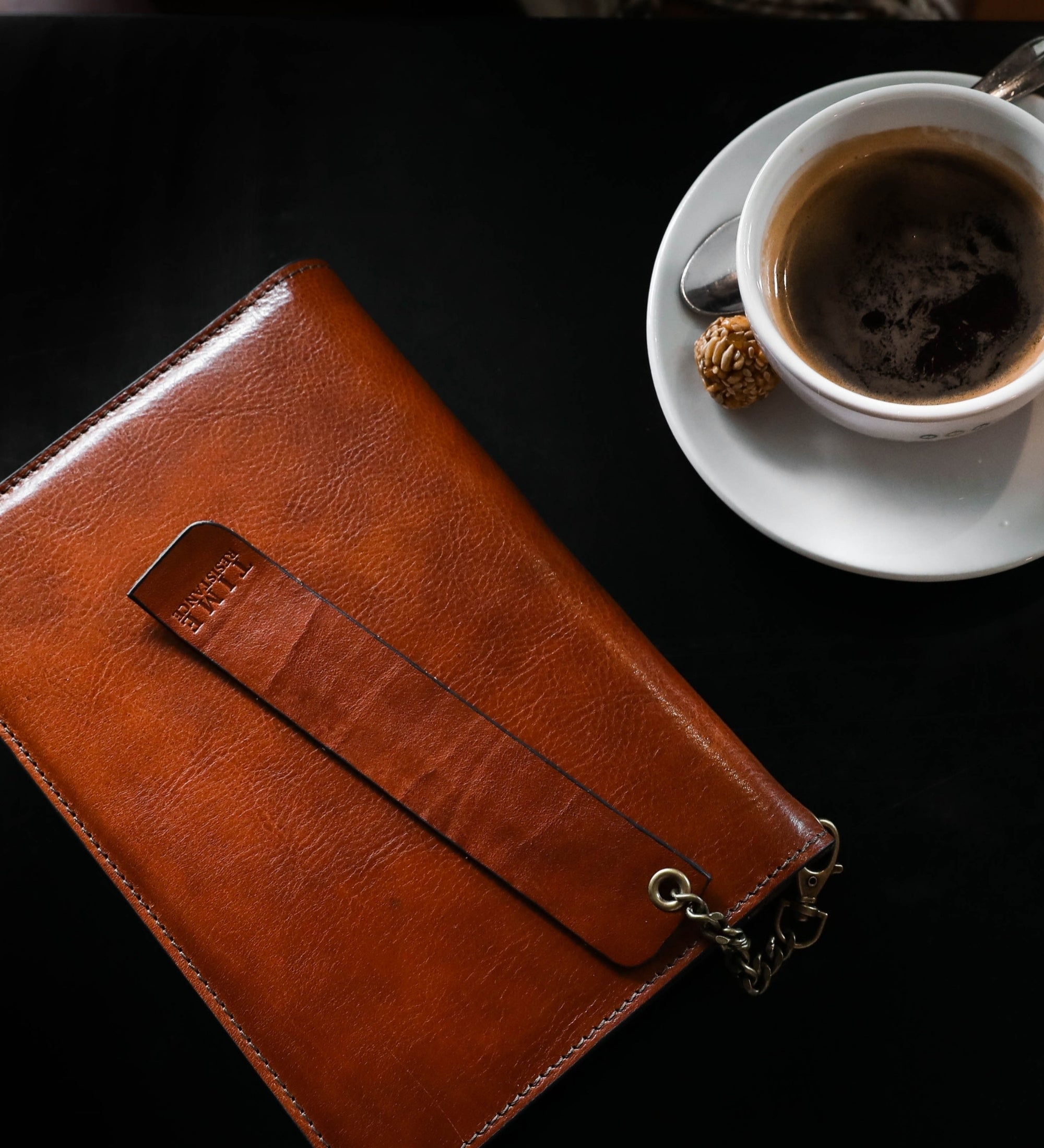 Leren notitieboek met navulbaar A5 notitieblok - The Diary of a Nobody