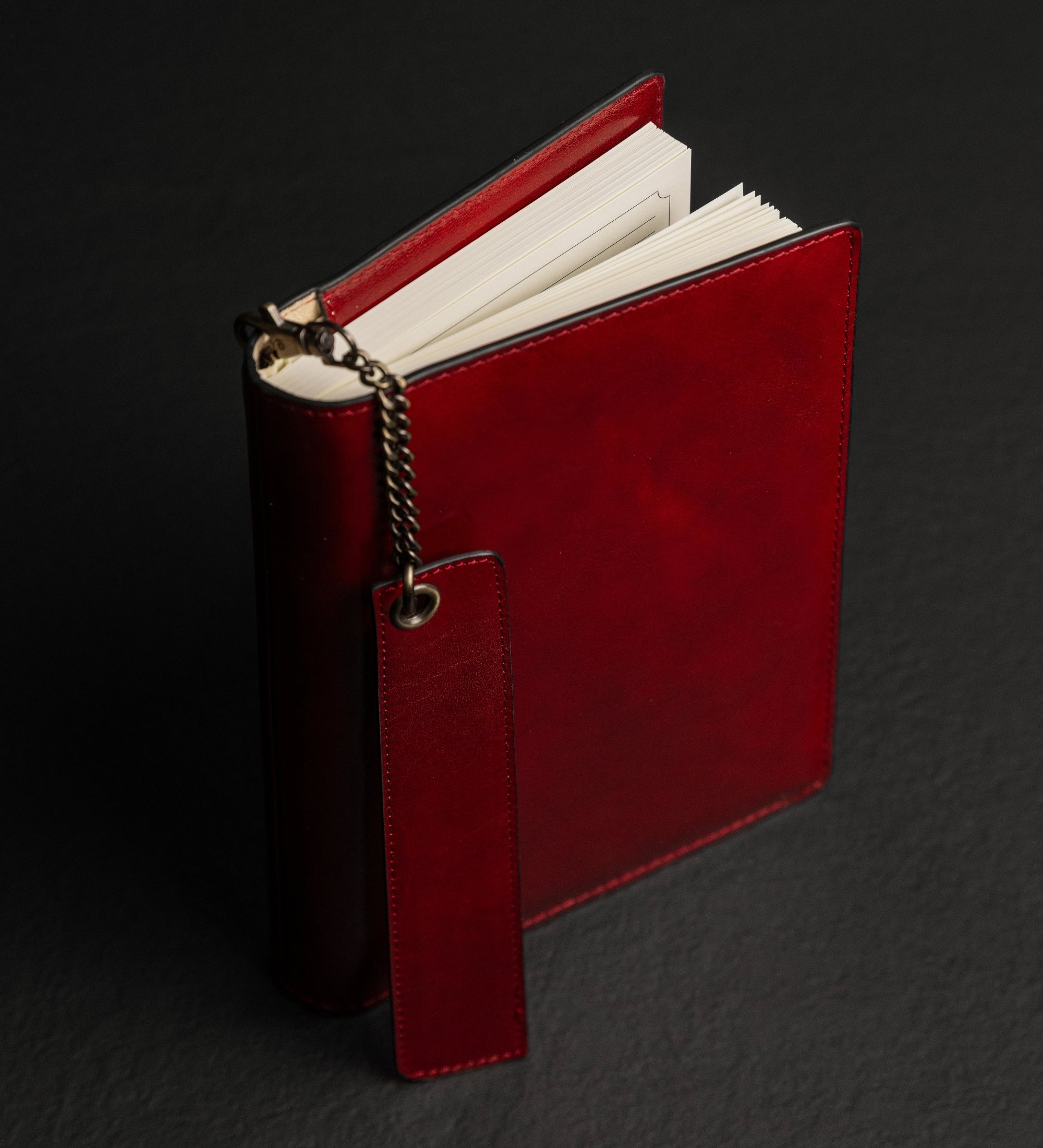 Leren notitieboek met navulbaar A5 notitieblok - The Diary of a Nobody