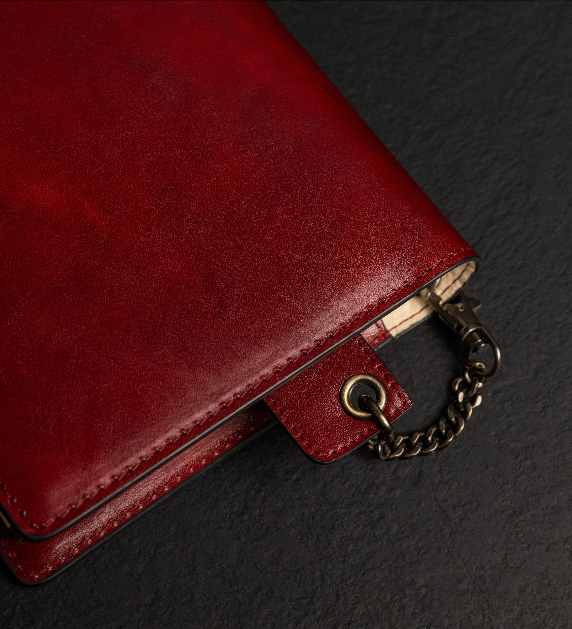 Leren notitieboek met navulbaar A5 notitieblok - The Diary of a Nobody