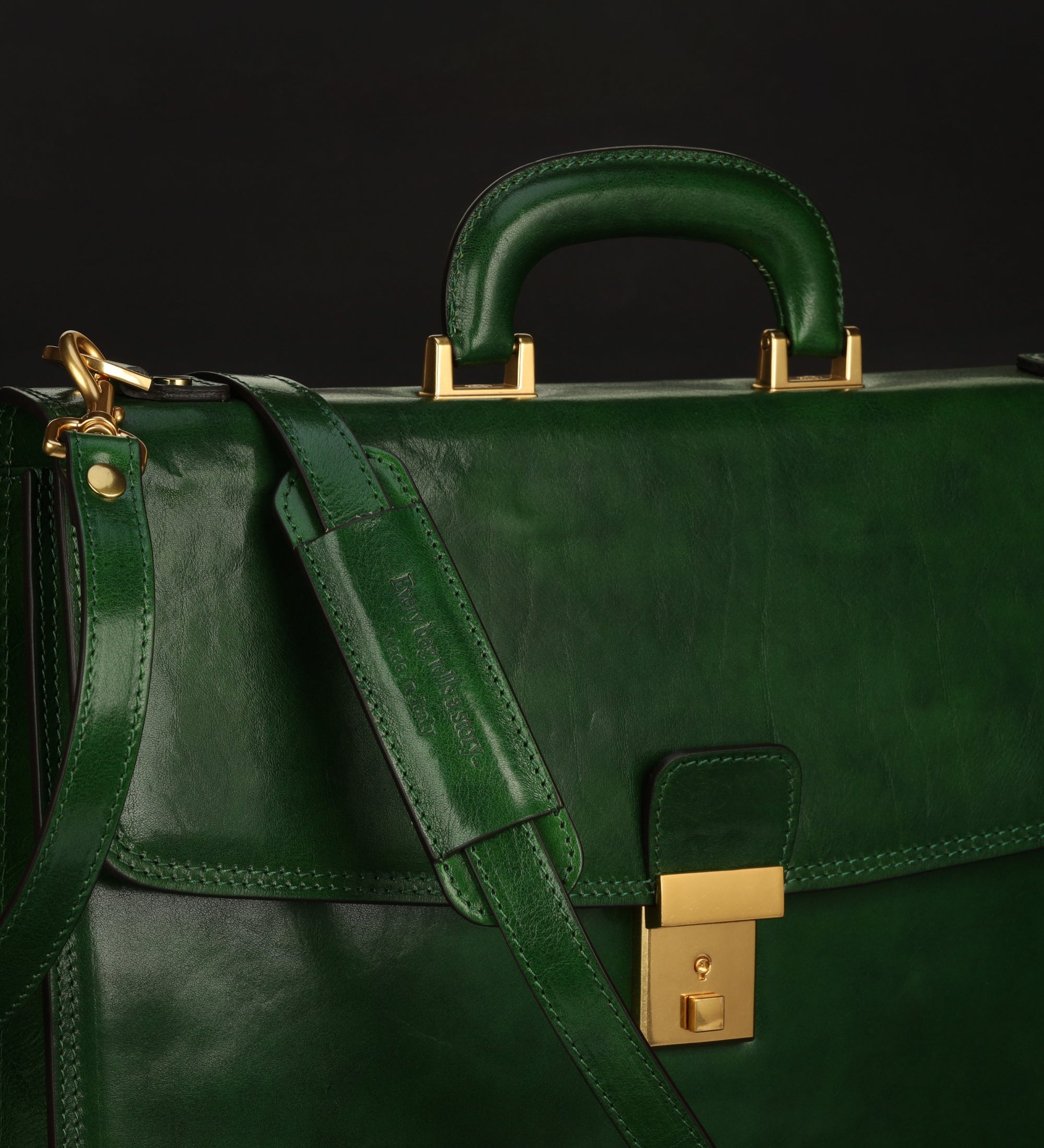 Leren aktetas - The Sound of the Mountain