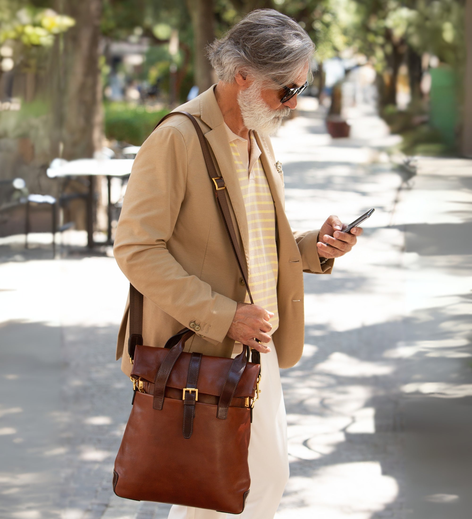 Veelzijdige leren rugtas - The Awakening