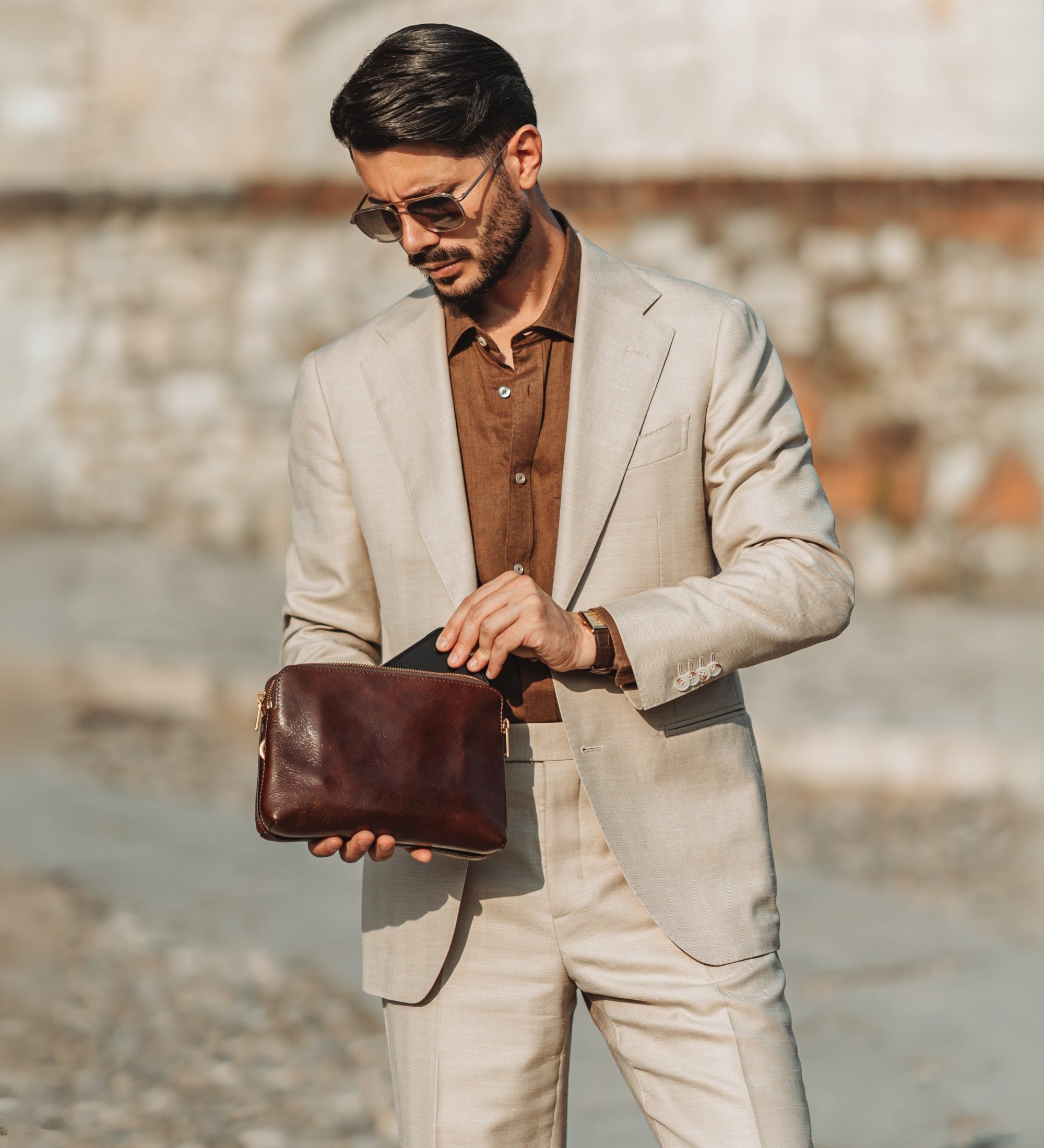 Leren clutch - Ulysses