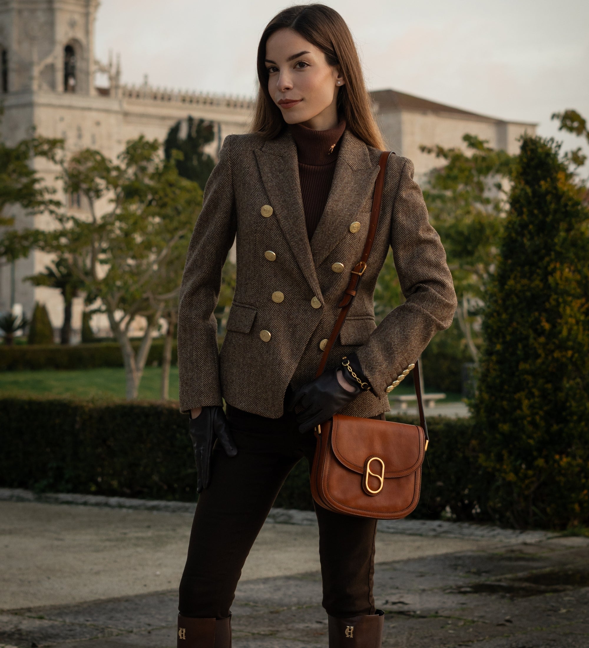 Leren zadeltas crossbodytas voor dames - Villette