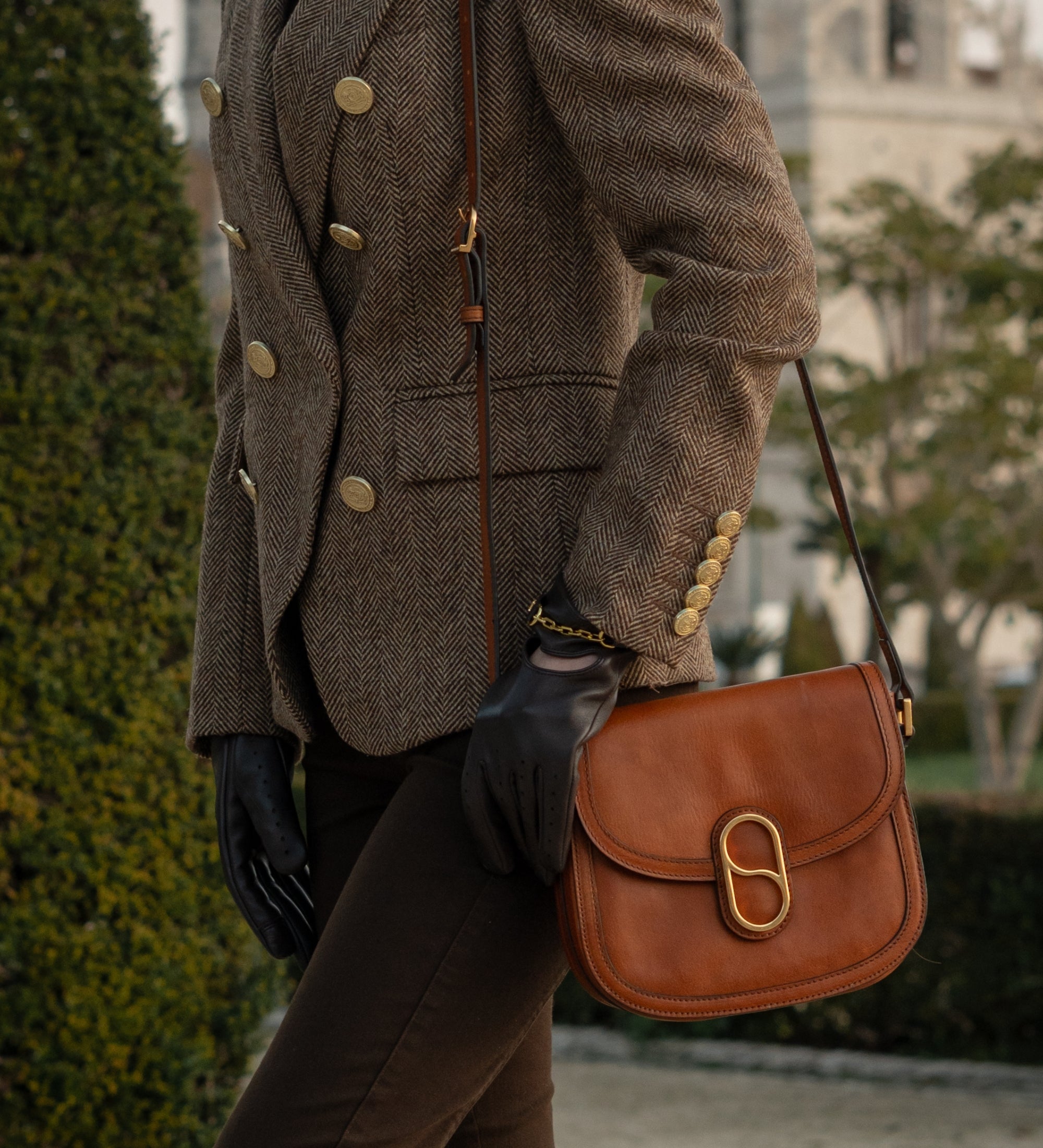 Leren zadeltas crossbodytas voor dames - Villette