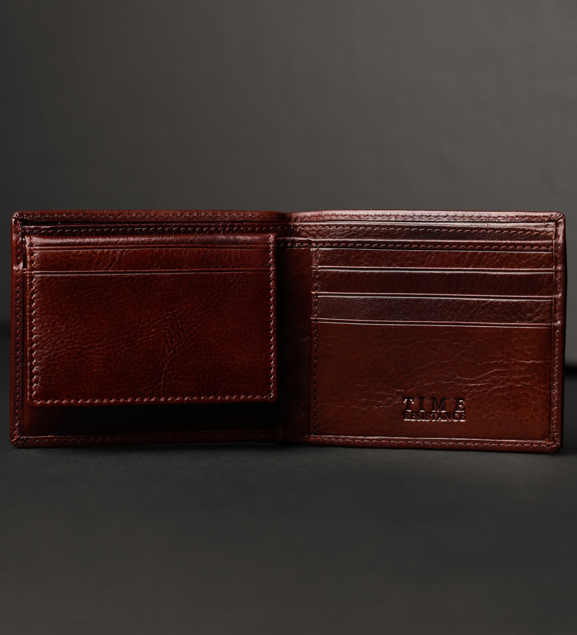 Leren bifold portemonnee - Poetic Justice