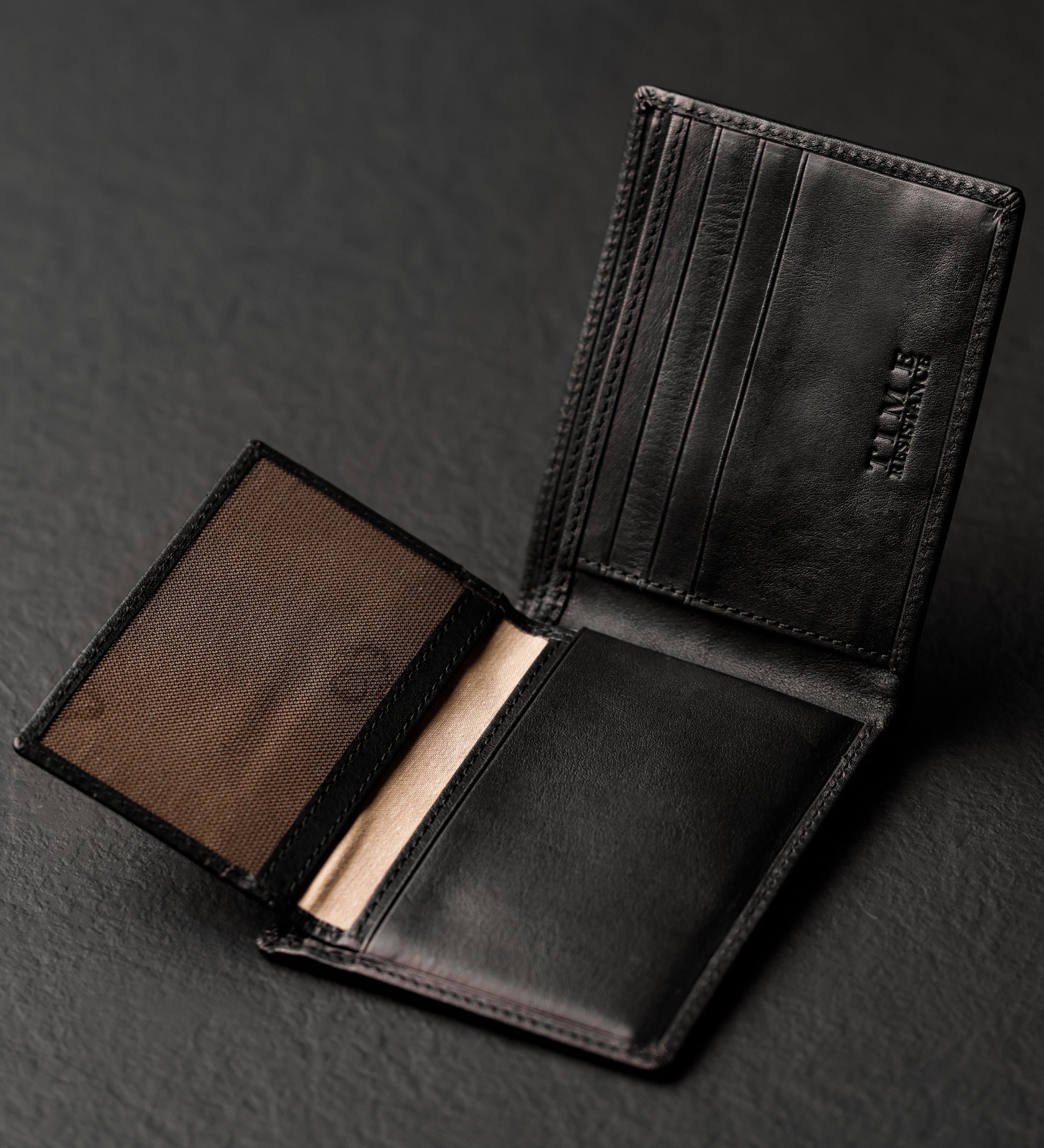 Leren bifold portemonnee - Poetic Justice