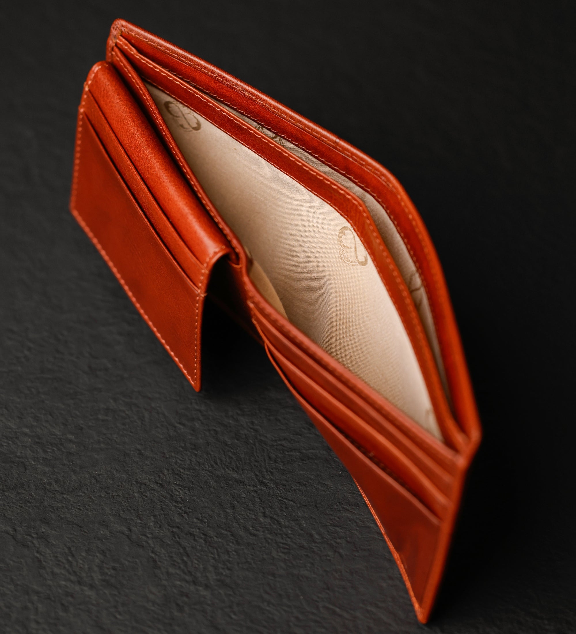 Leren bifold portemonnee - Poetic Justice