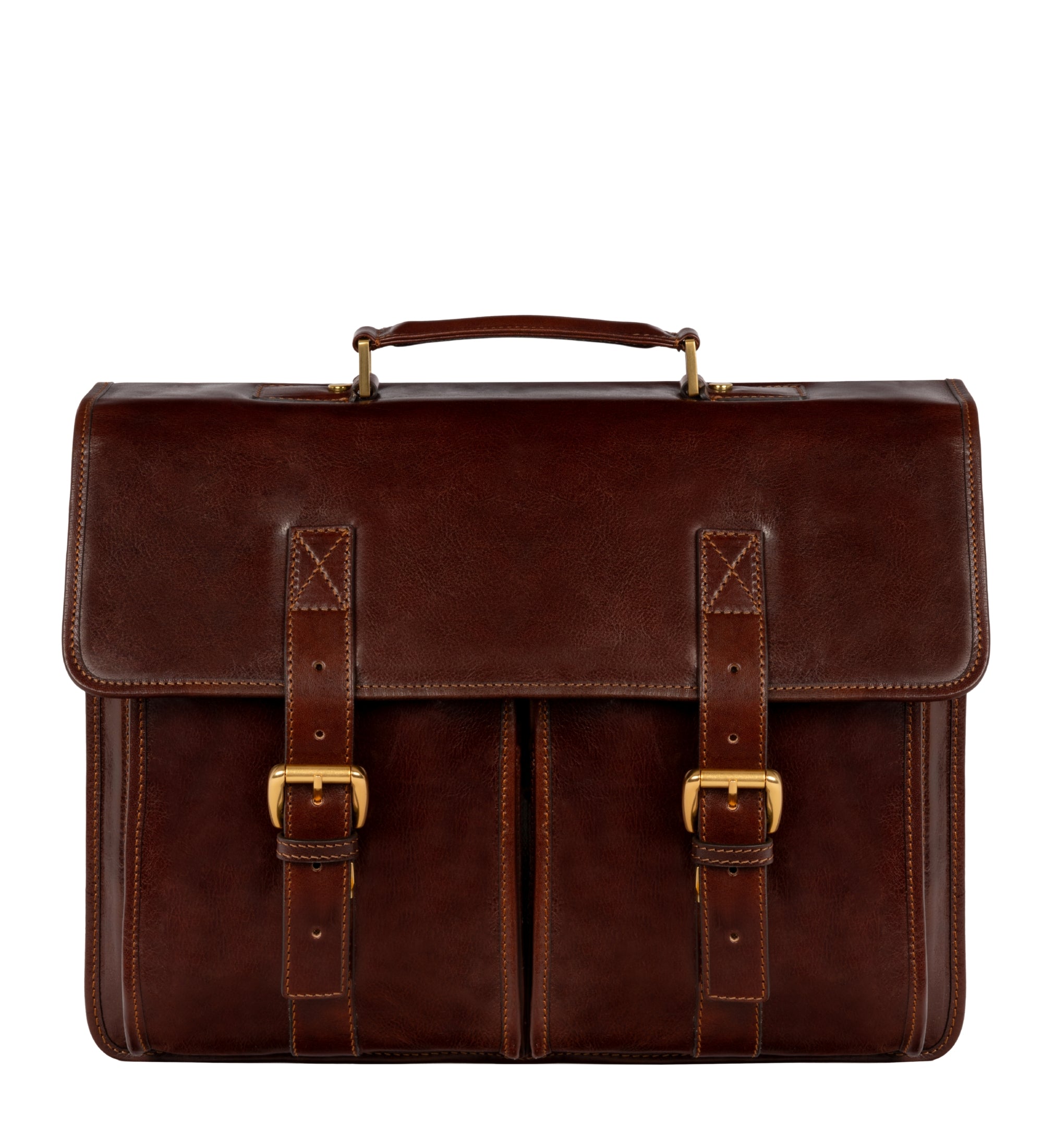 Leren aktetas satchel tas - The Time Machine